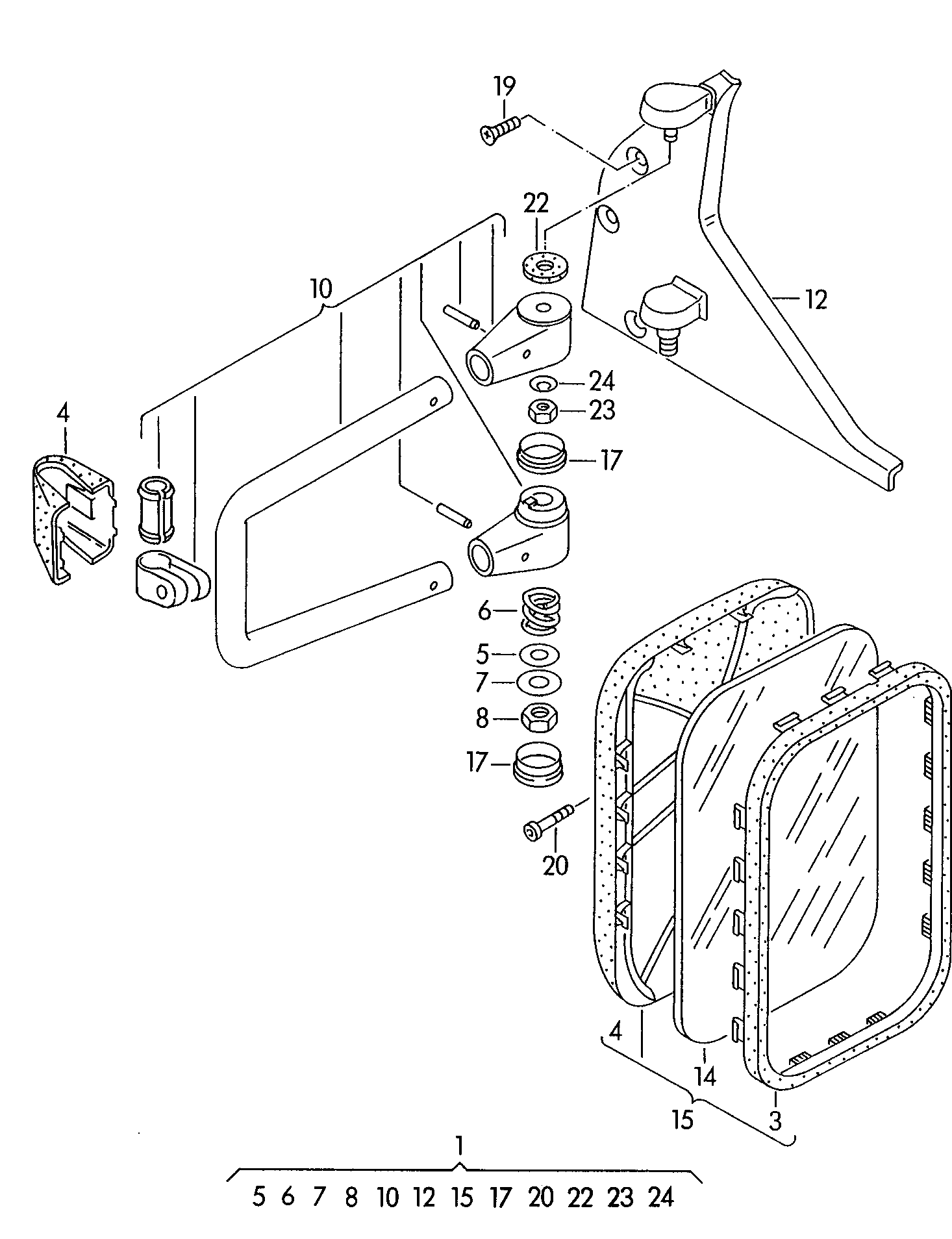 retrovisor exterior de arco  - Transporter - tr