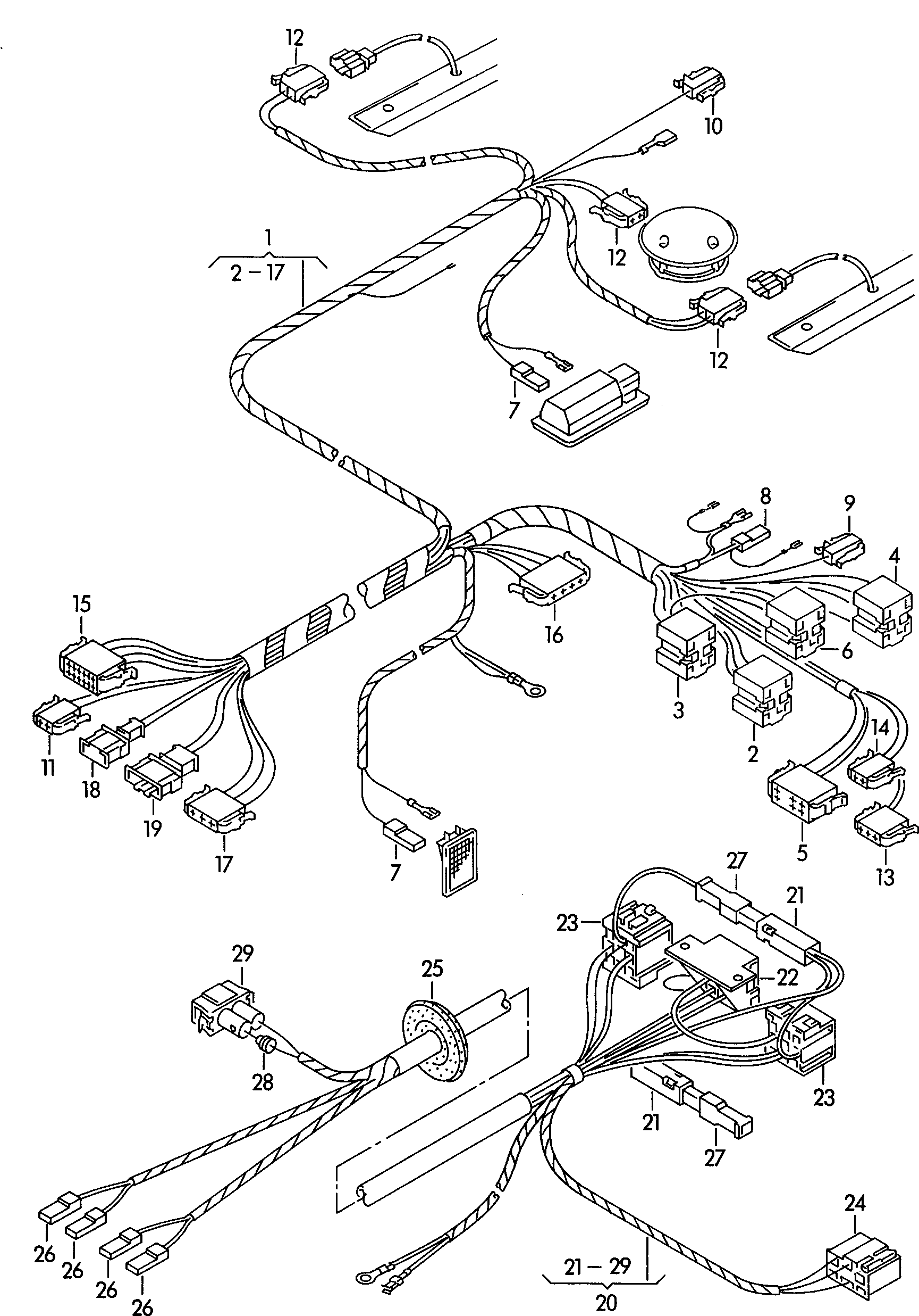 wiring harness for stretcher  - Transporter - tr