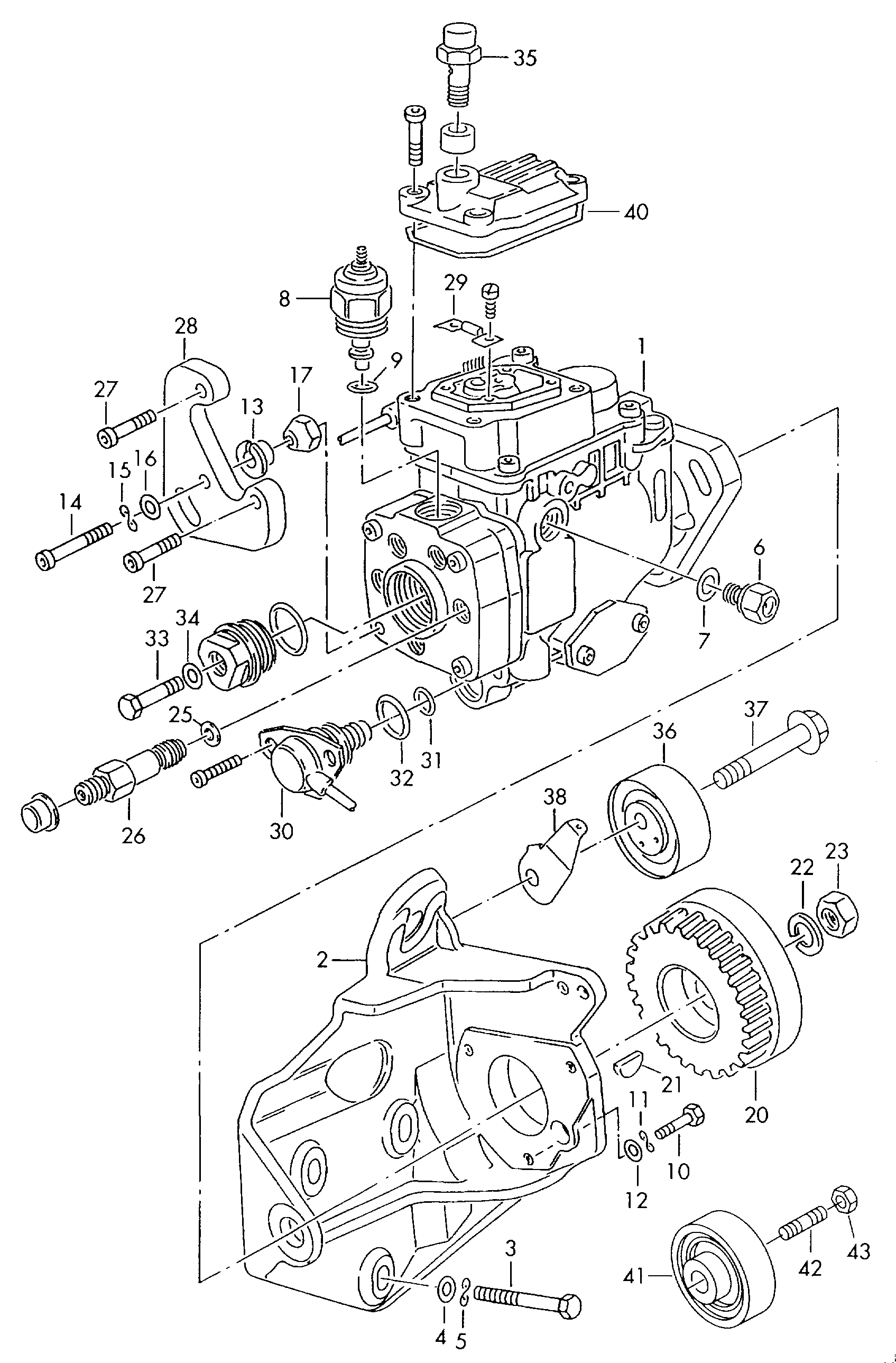 Pompe dinjection 2,5l - Transporter syncro - trsy