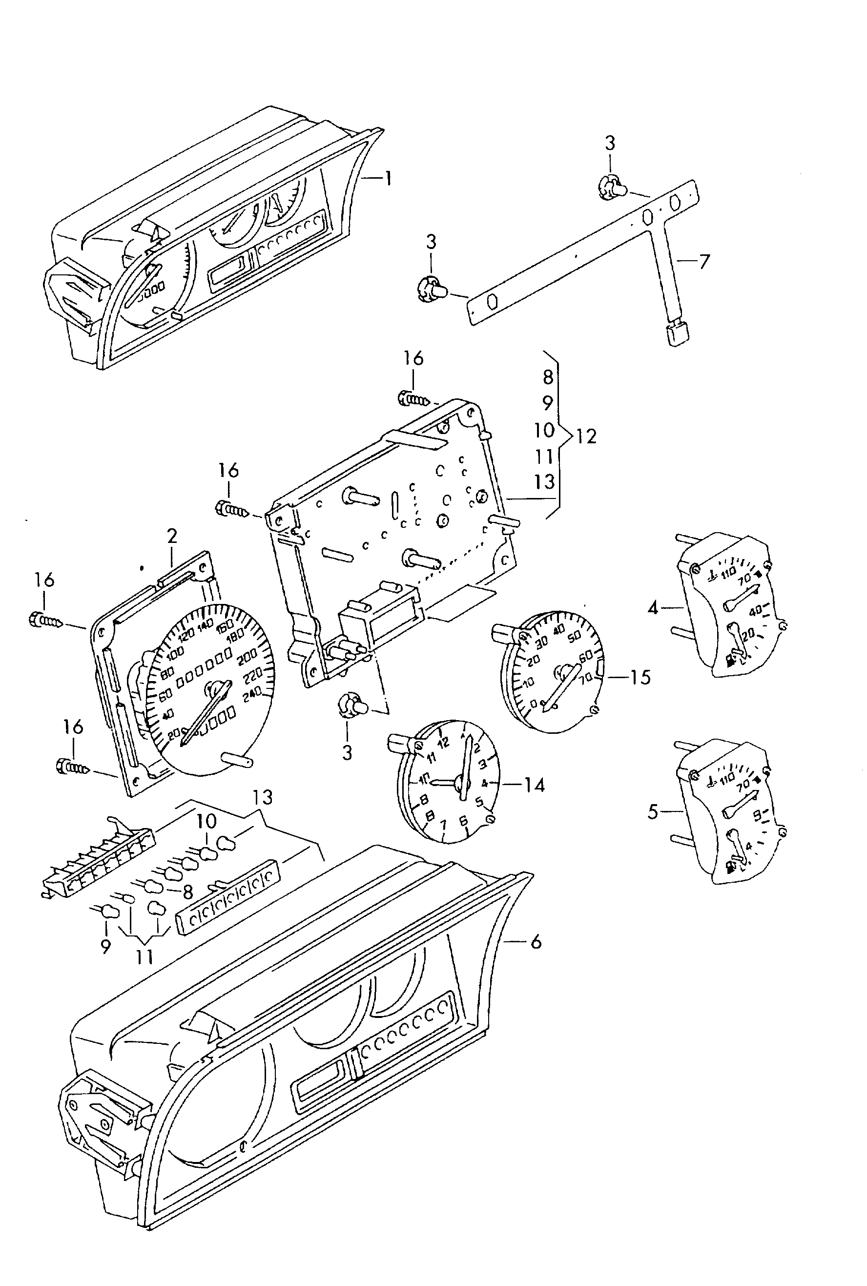 Caja de instrumentos y<br>piezas montadas  - Polo/Derby/Vento-IND - po