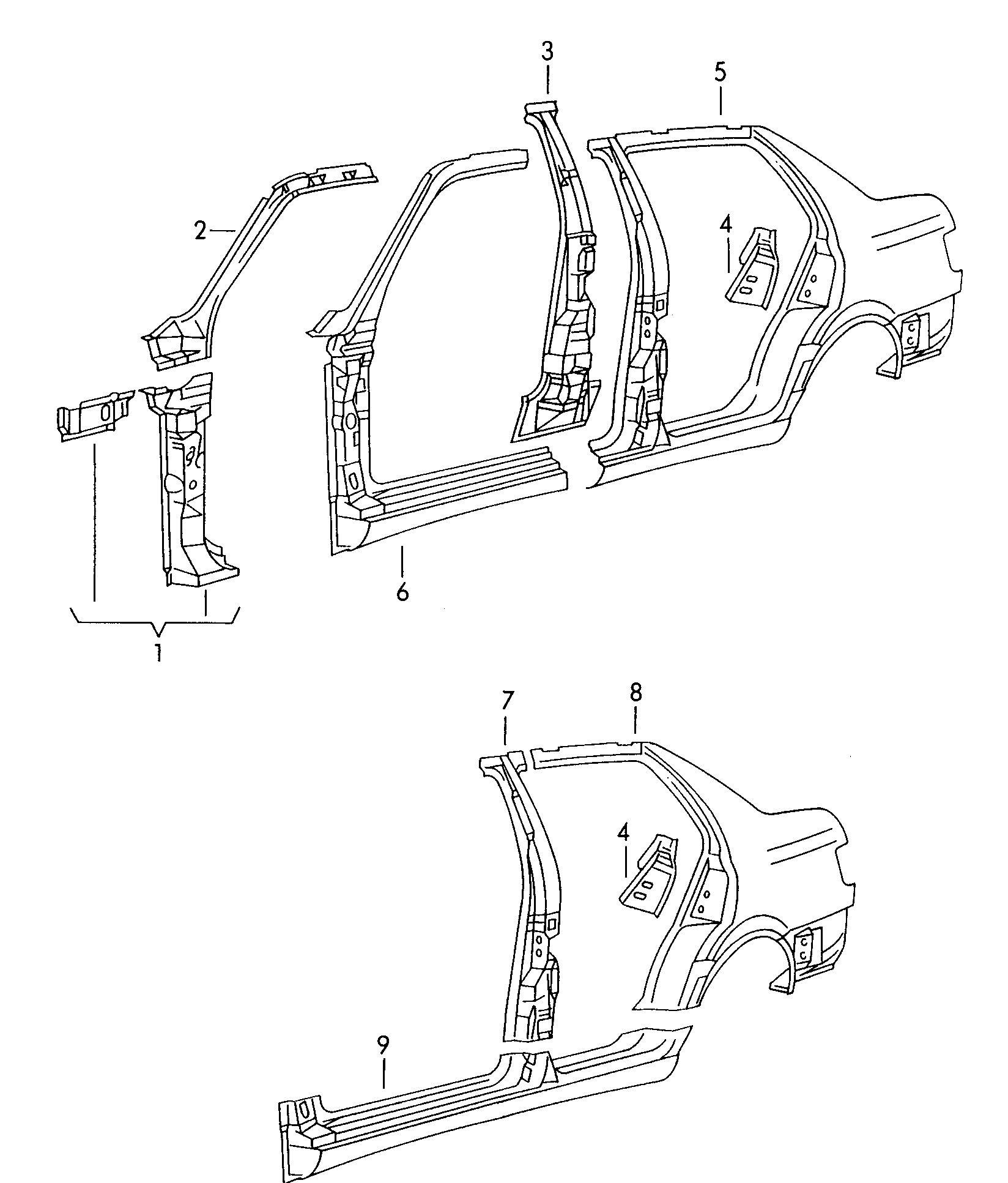 Sectional parts for the<br>side section  - Golf - gom