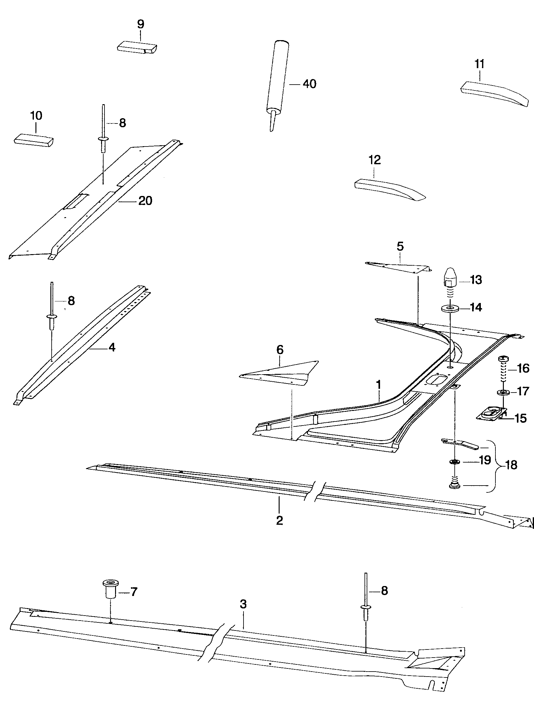 Rinforzo tetto  - Transporter syncro - trsy