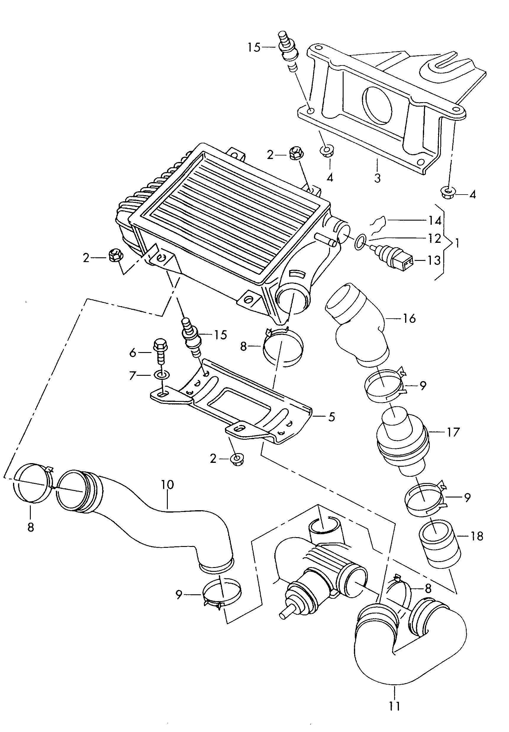 intercooler 2,5l - Transporter - tr