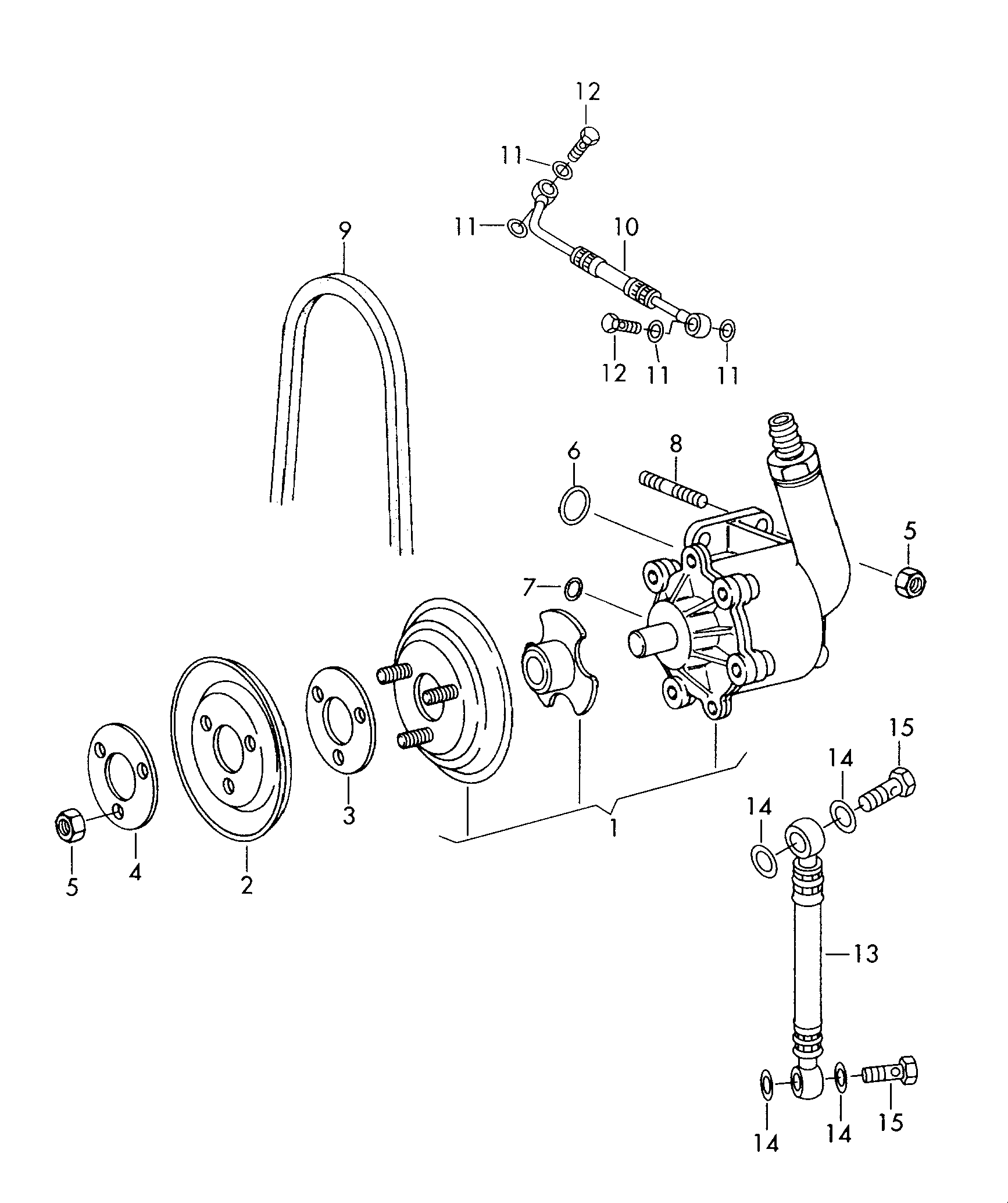 Vacuum pump<br>             see illustration: 4 cylinder<br> 145-077 - LT, LT 4x4 - lt