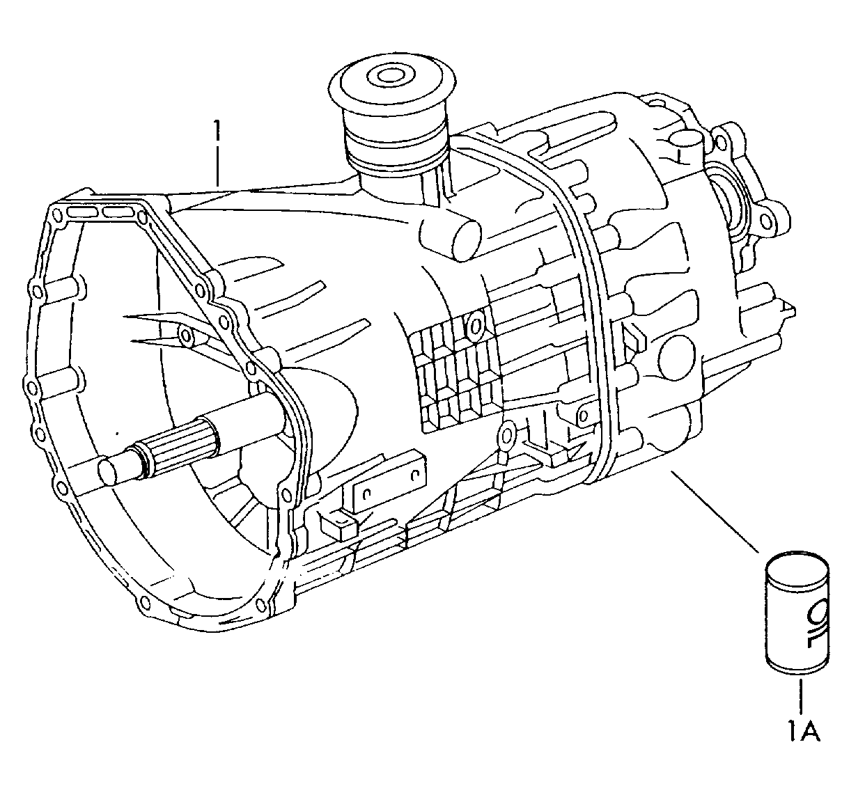 gearbox, complete5-speed manual transmission  - LT, LT 4x4 - lt