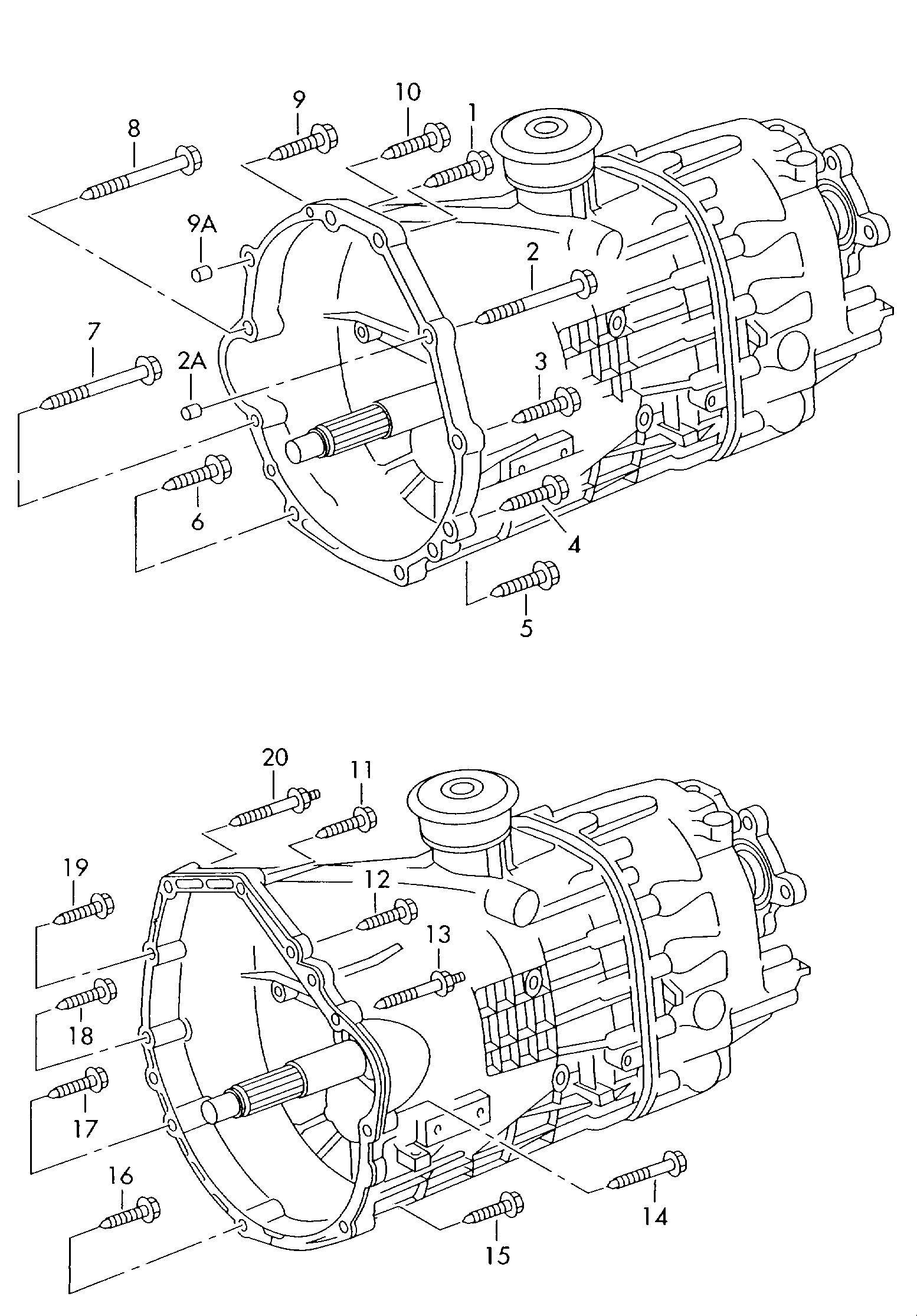 Детали крепления для двигателя<br>и КПдля 5-ступ. механической КП 2,8 л. - LT, LT 4x4 - lt