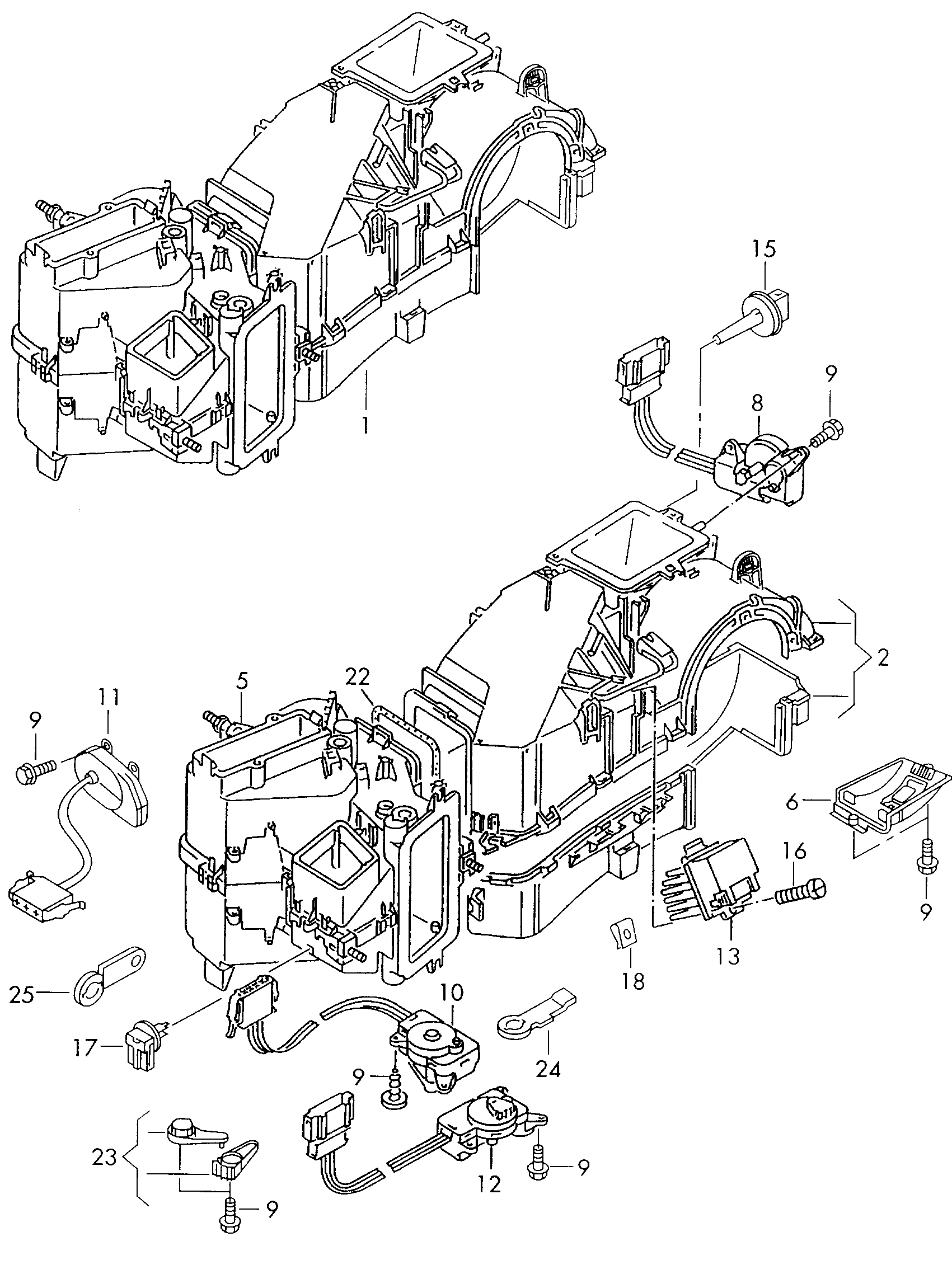 Air-conditioning system with<br>electronic regulation  - Bora/Variant/4Motion - bo