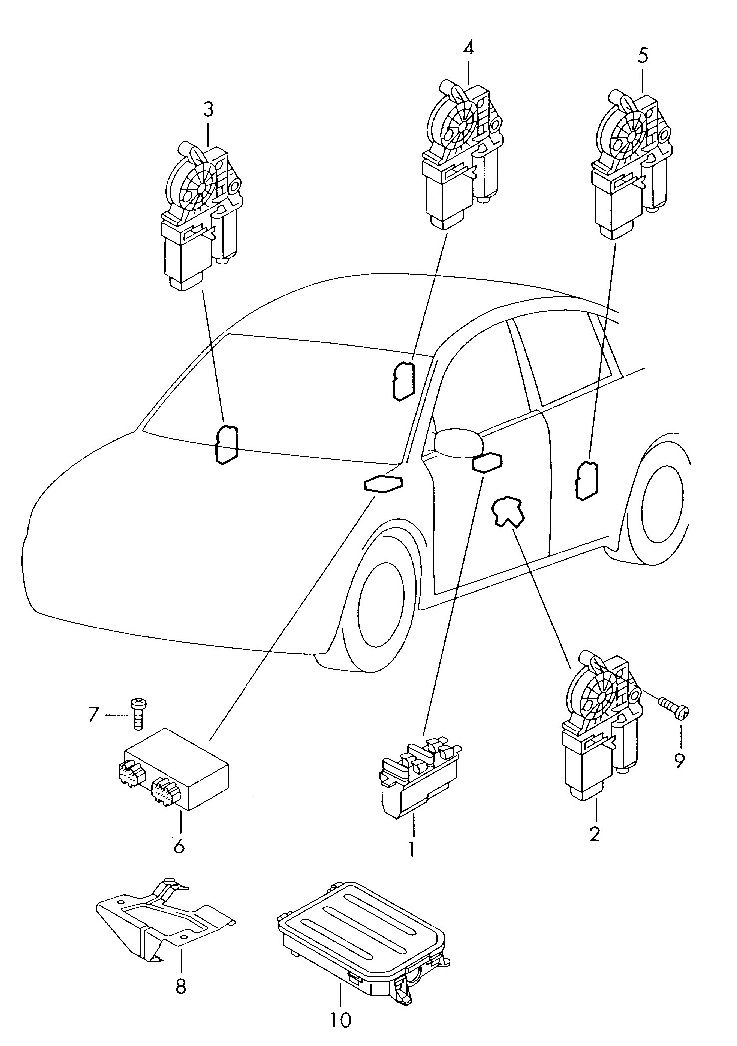 Individual parts  - Beetle Cabrio - bec
