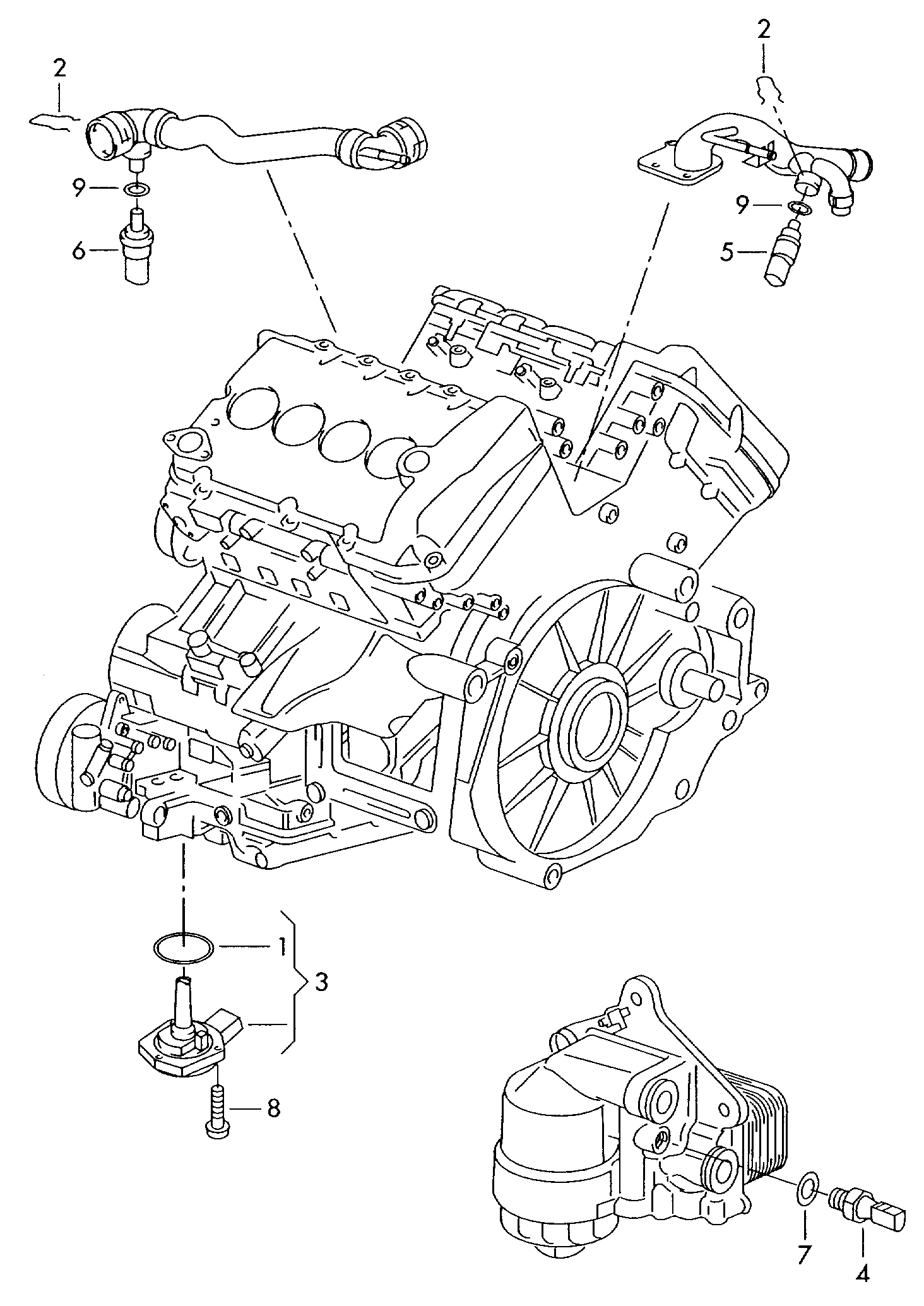 switches and senders on engine<br>and gearbox  - Phaeton - phae