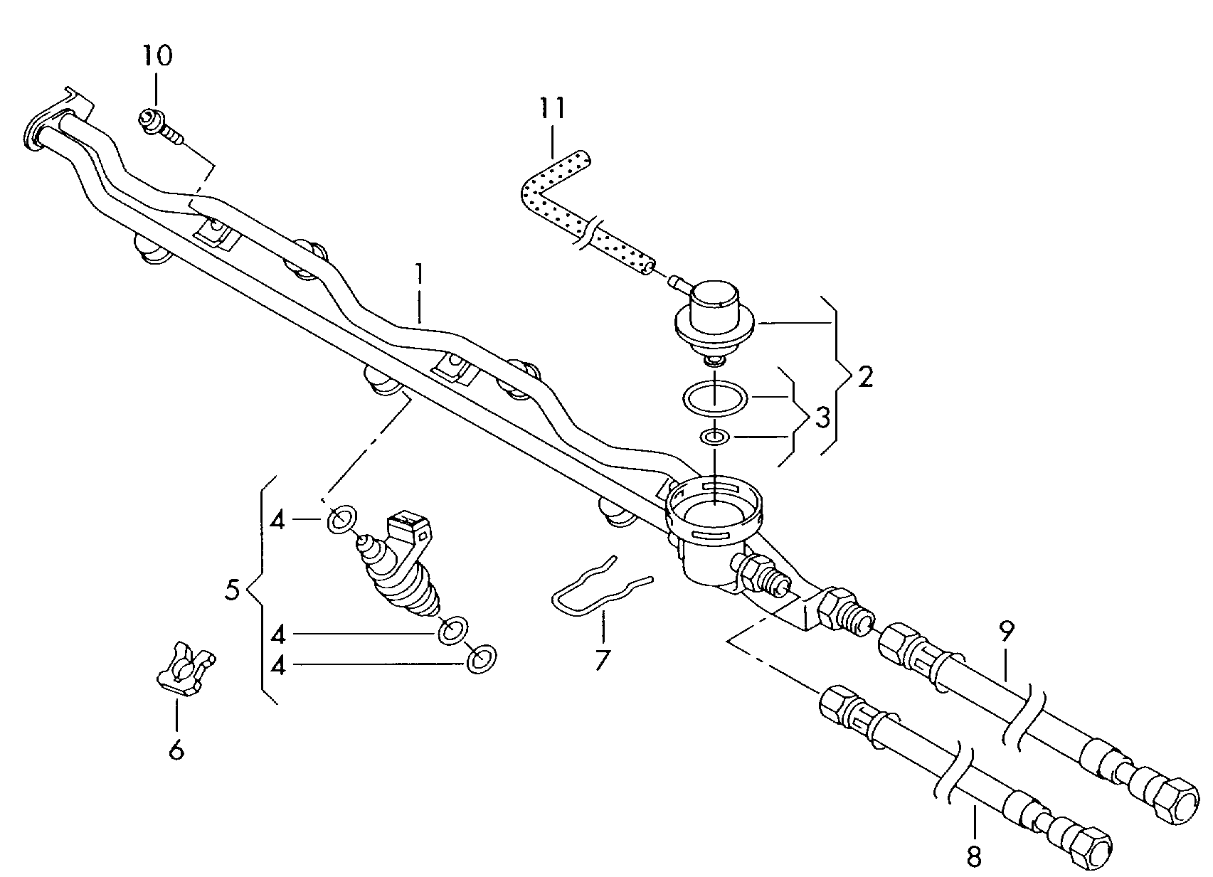Rampe dinjection 2,8l - Transporter - tr