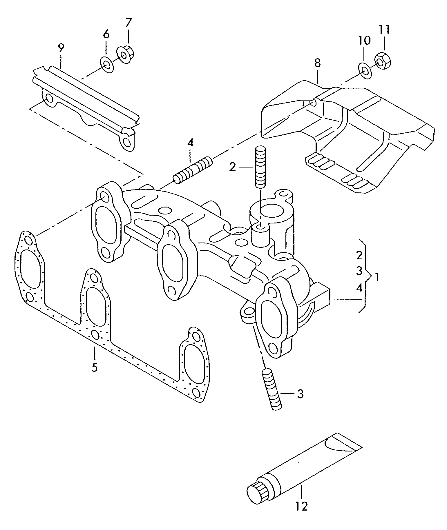 Exhaust manifolds  - Lupo / Lupo 3L TDI - lu