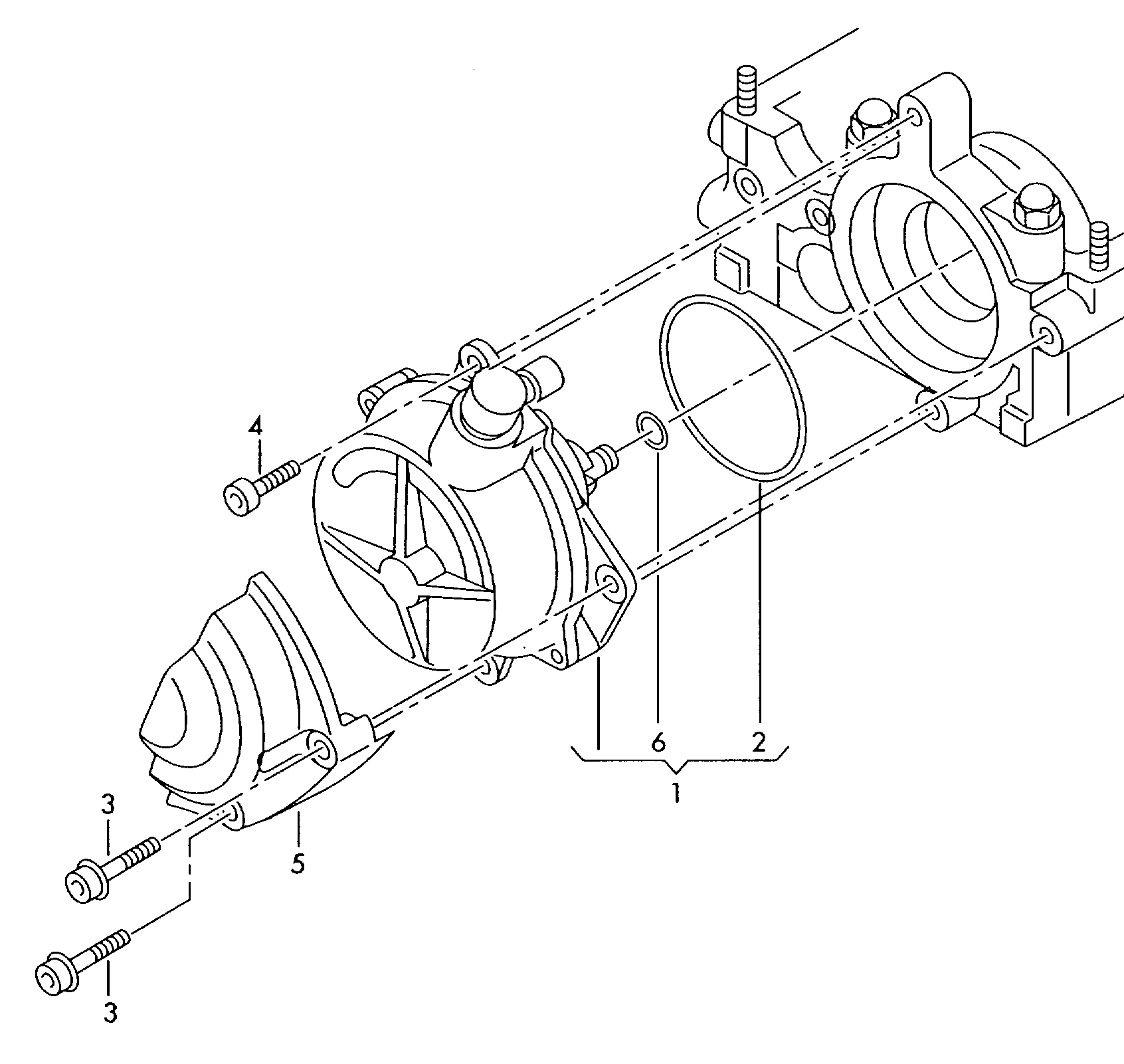 Vacuum pump 2.5Ltr. - Passat/Variant/Santana - pa