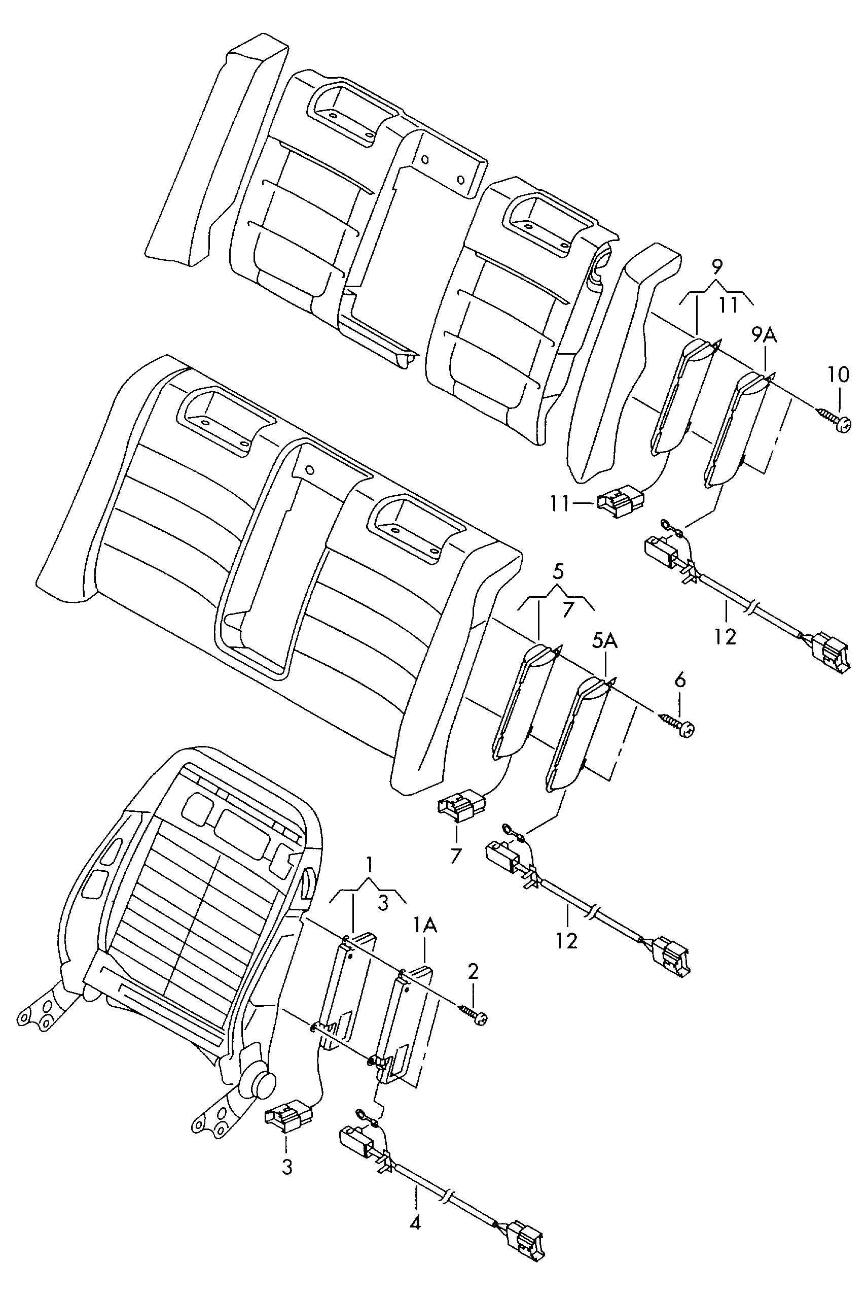 Side airbag unit  - Touran - tou