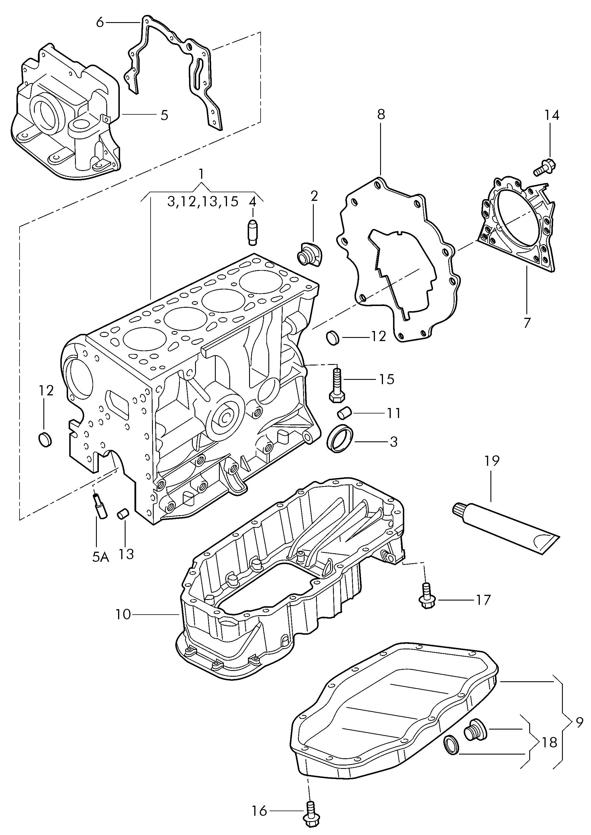 bloc-cylindrescarter dhuile 1,6l - Fox-Africa - foa