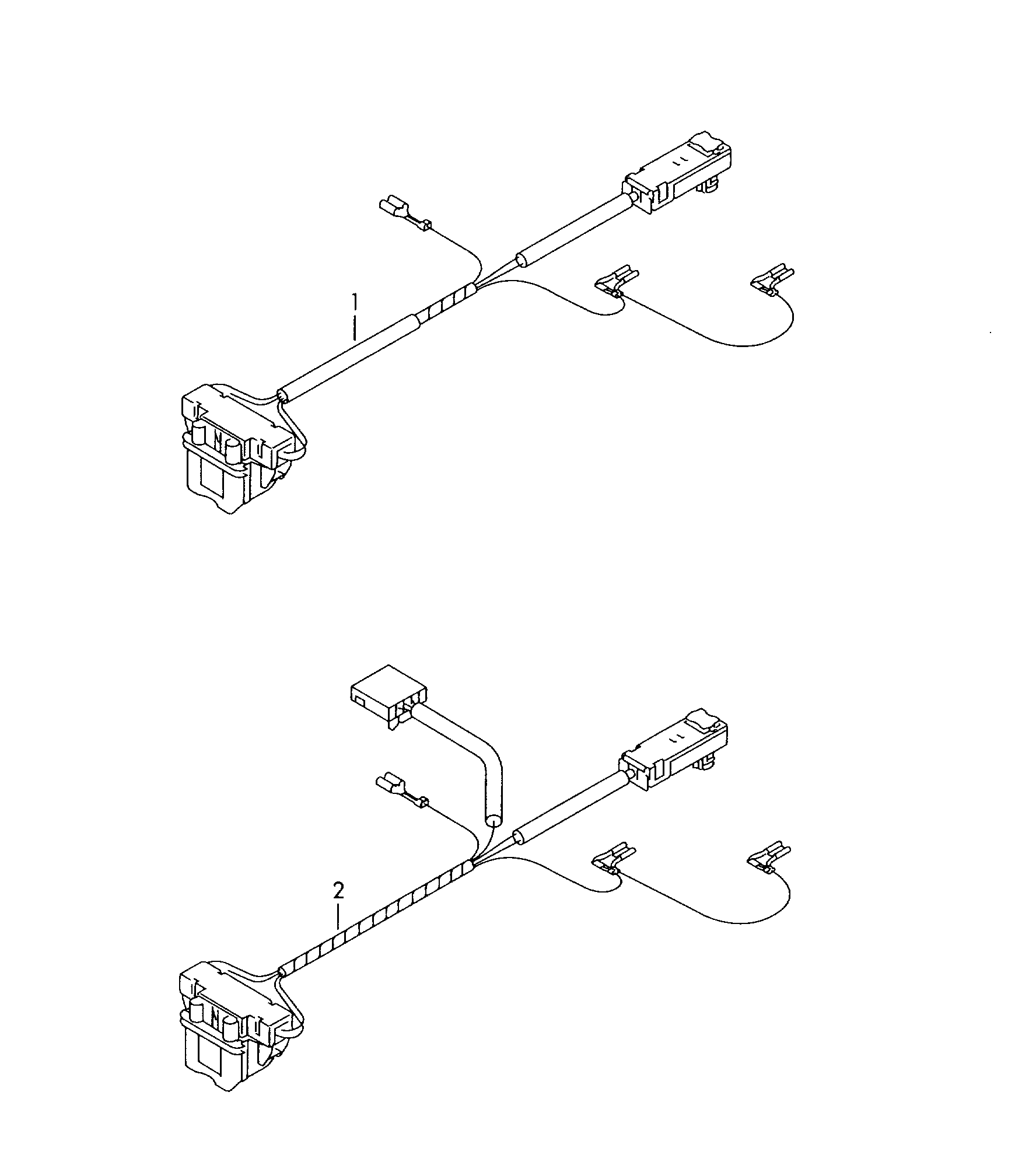 adapter wiring harness for<br>airbag  - Caddy - ca
