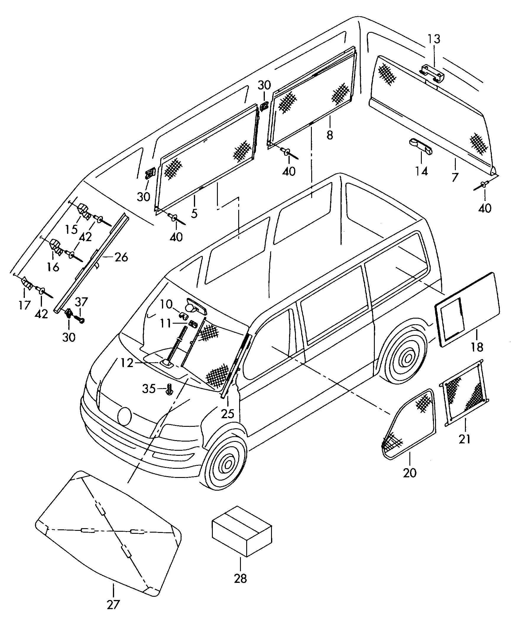 zon-rolgordijn  - Transporter - tr