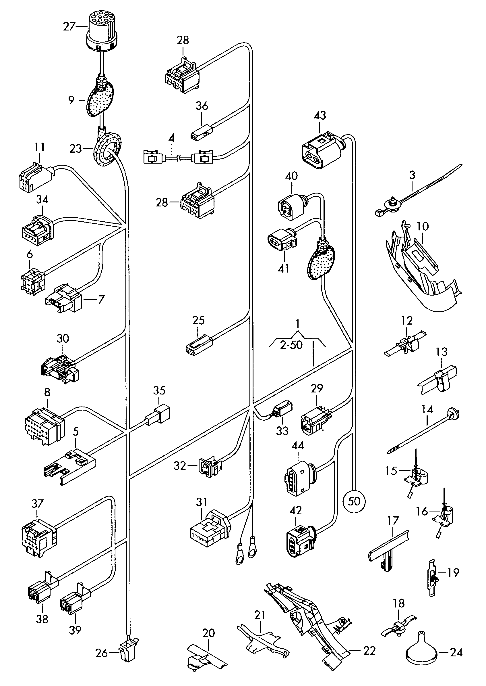 Individual parts                         area: leftInterior - Passat/Variant/Santana - pa