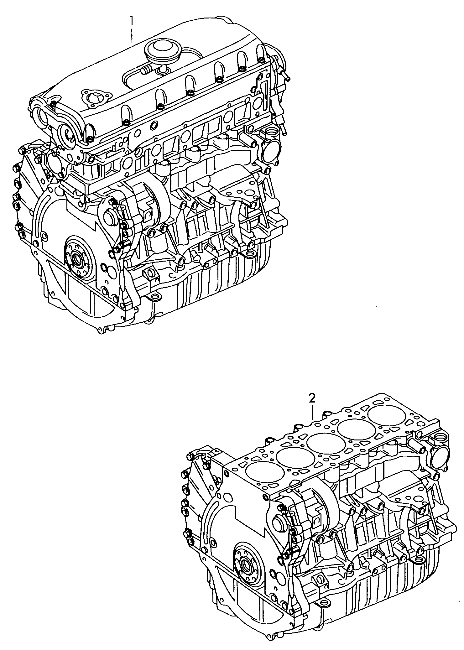 motor corto 2,5l - Transporter - tr