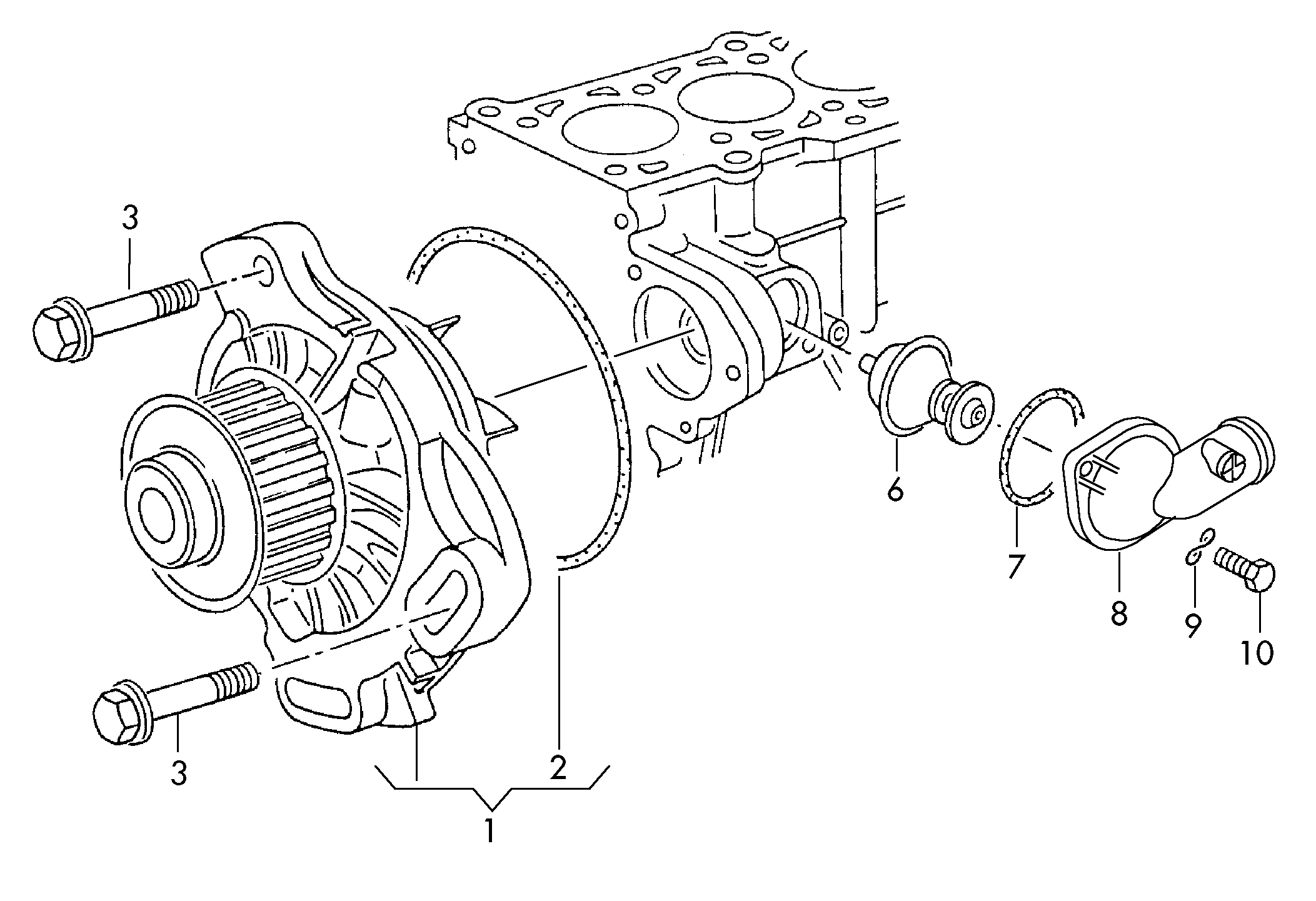 Coolant pump 2.5Ltr. - Crafter - cr
