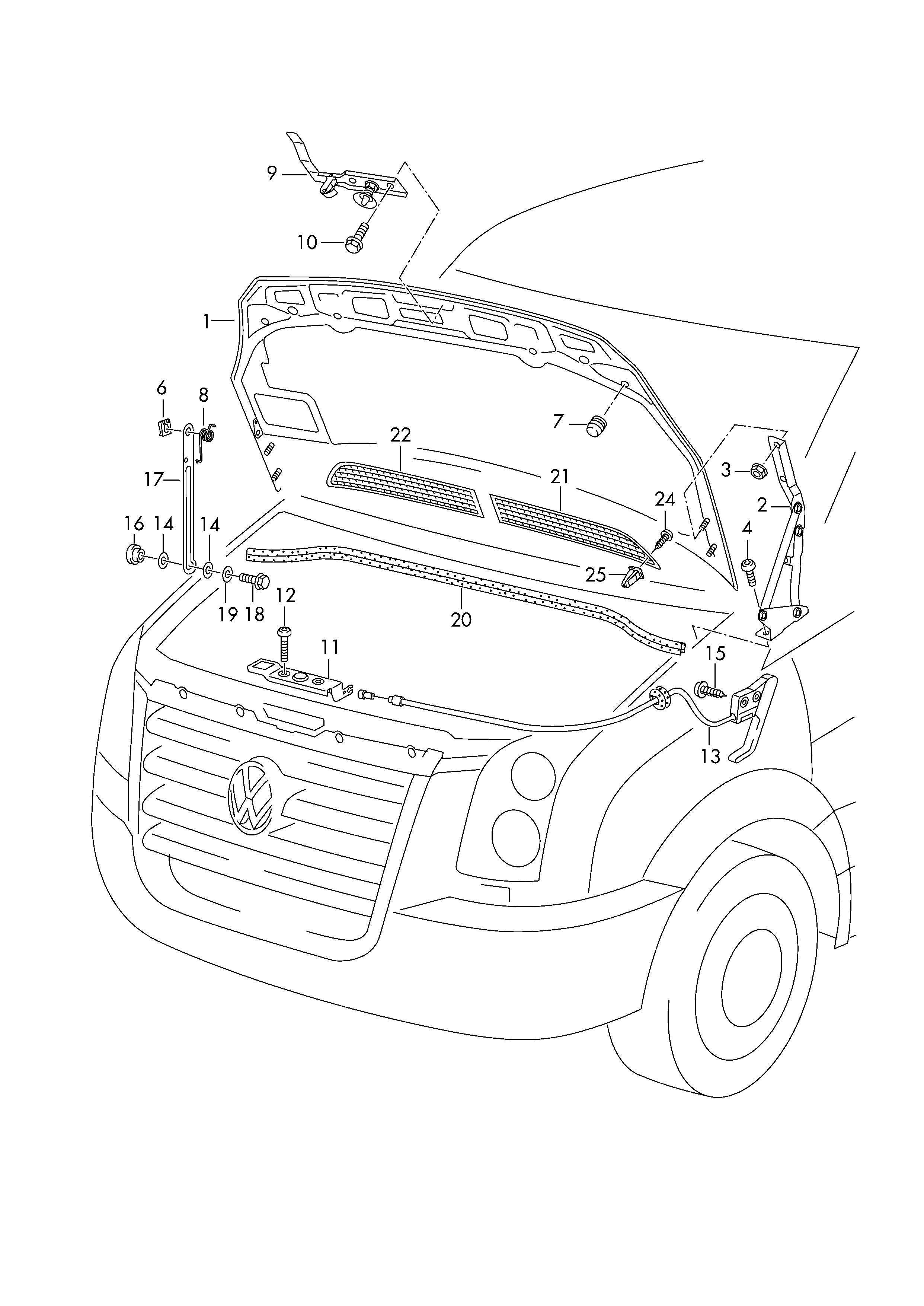 Motorkap  - Crafter - cr