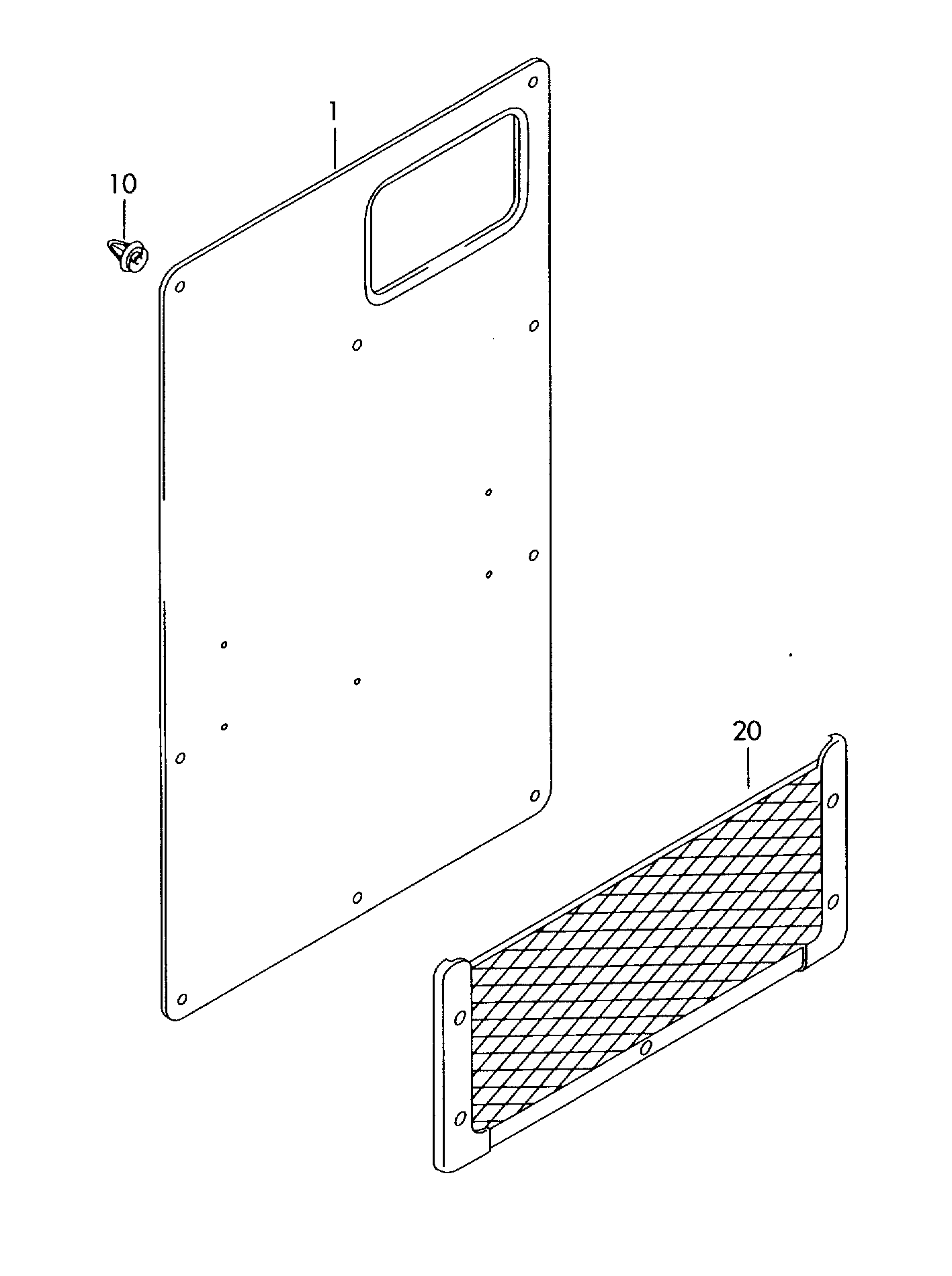 door panel rear - Crafter - cr