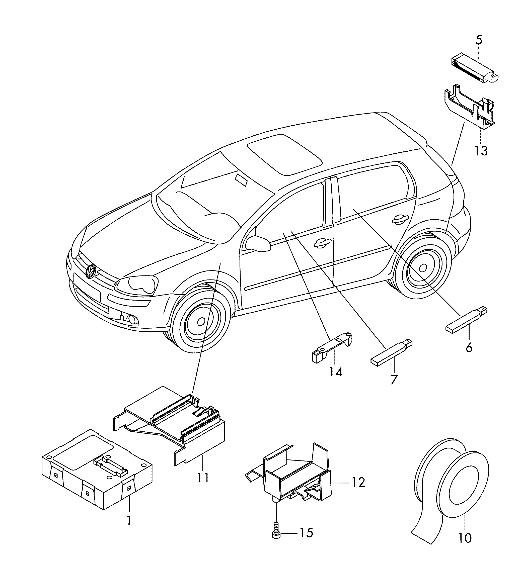 Individual parts  - Golf/Variant/4Motion - golf