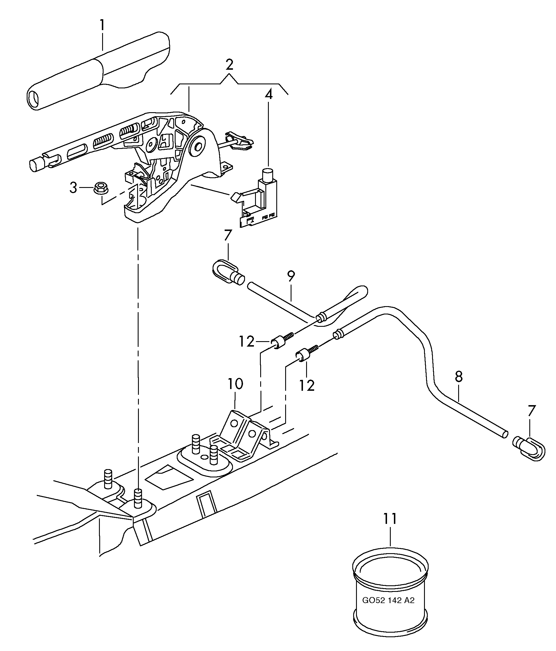 Brake lever  - Scirocco - sci