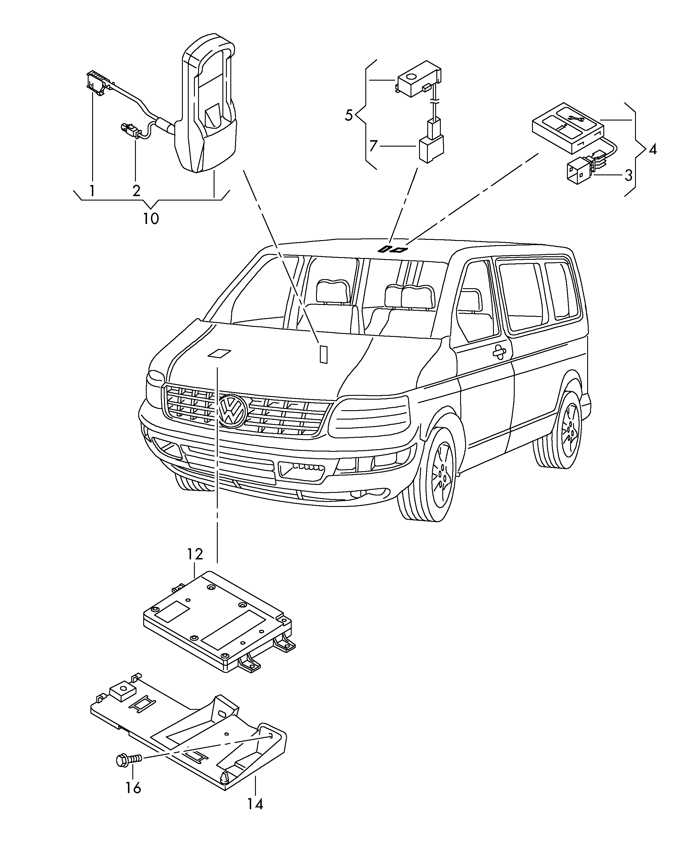 electrical parts for<br>preparation for telephone  - Transporter - tr