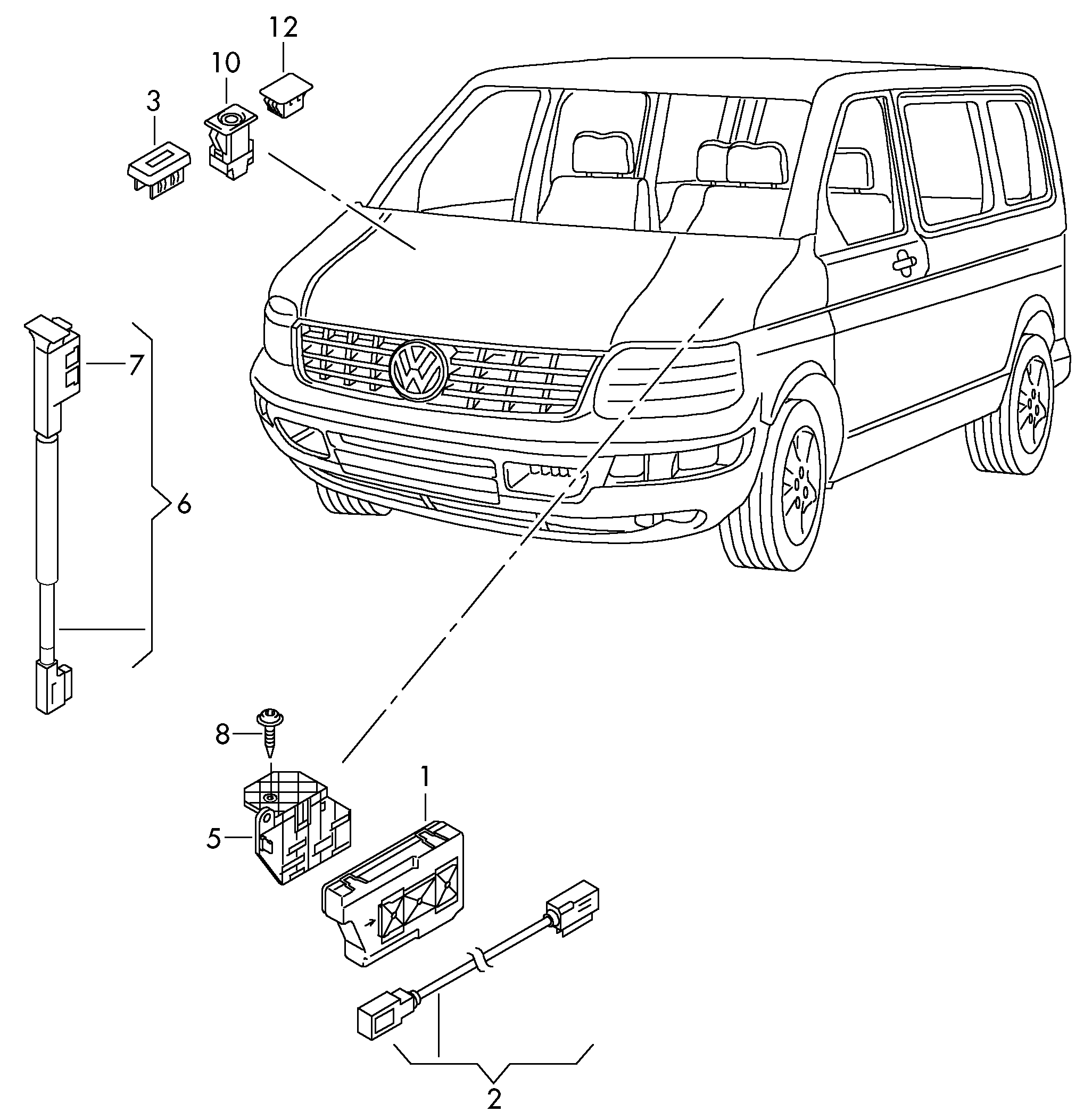 Coperchio ciecoBoccola AUX-IN  - Transporter - tr
