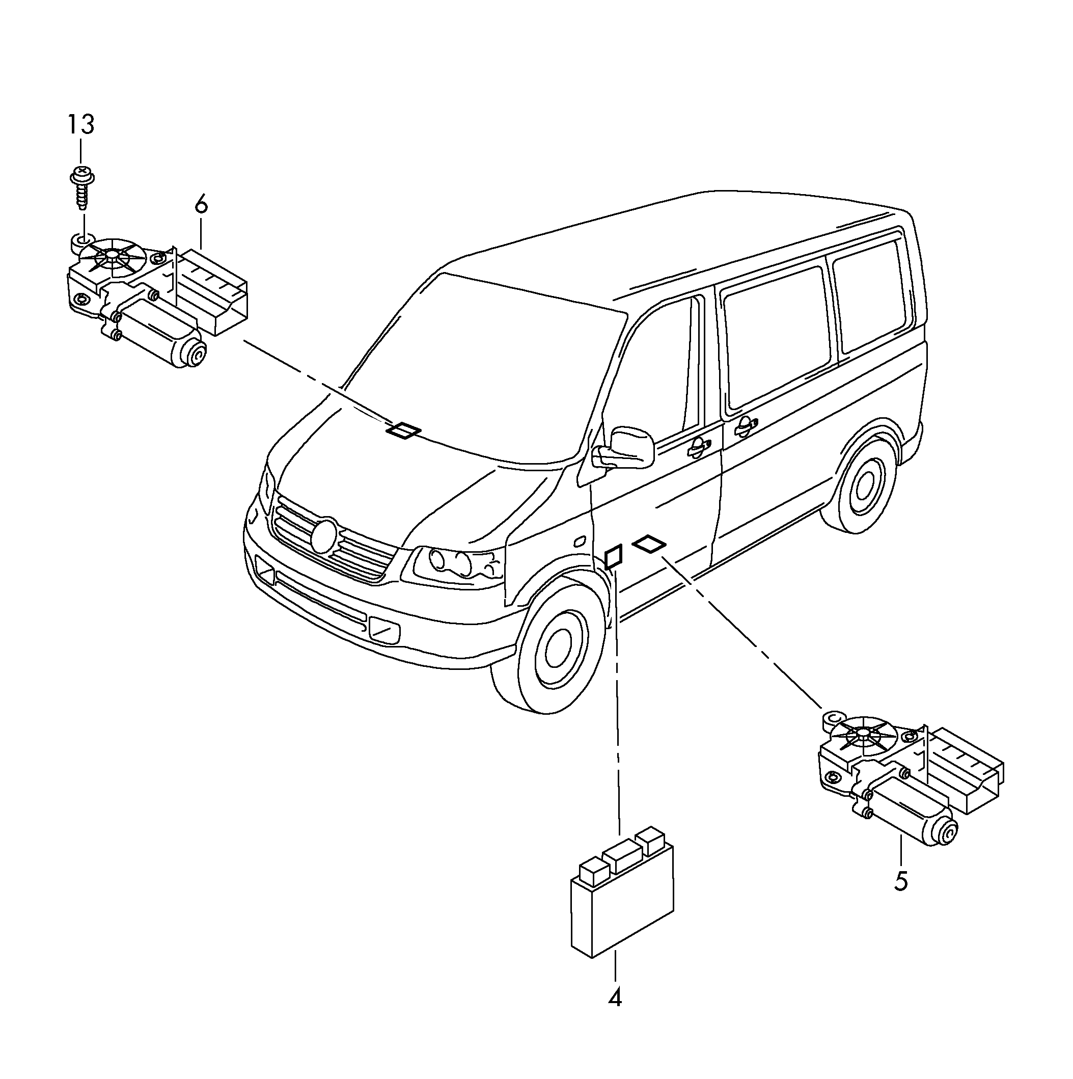 Individual parts            rhd - Transporter - tr
