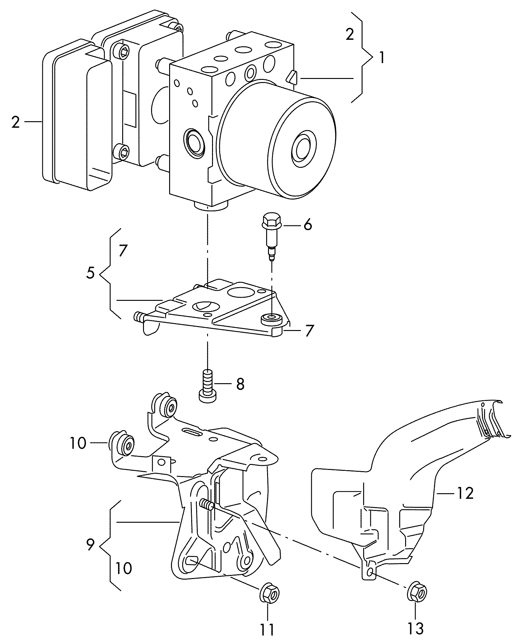 sistema antibloqueo      -abs-  - Golf/Variant/4Motion - golf