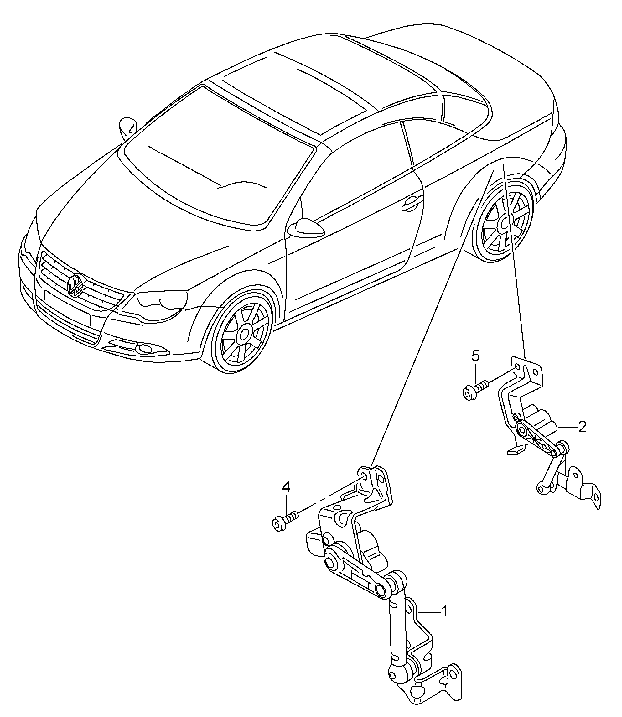 Level sensorFor vehicles with electron-<br>ically controlled damping rear - Eos - eos