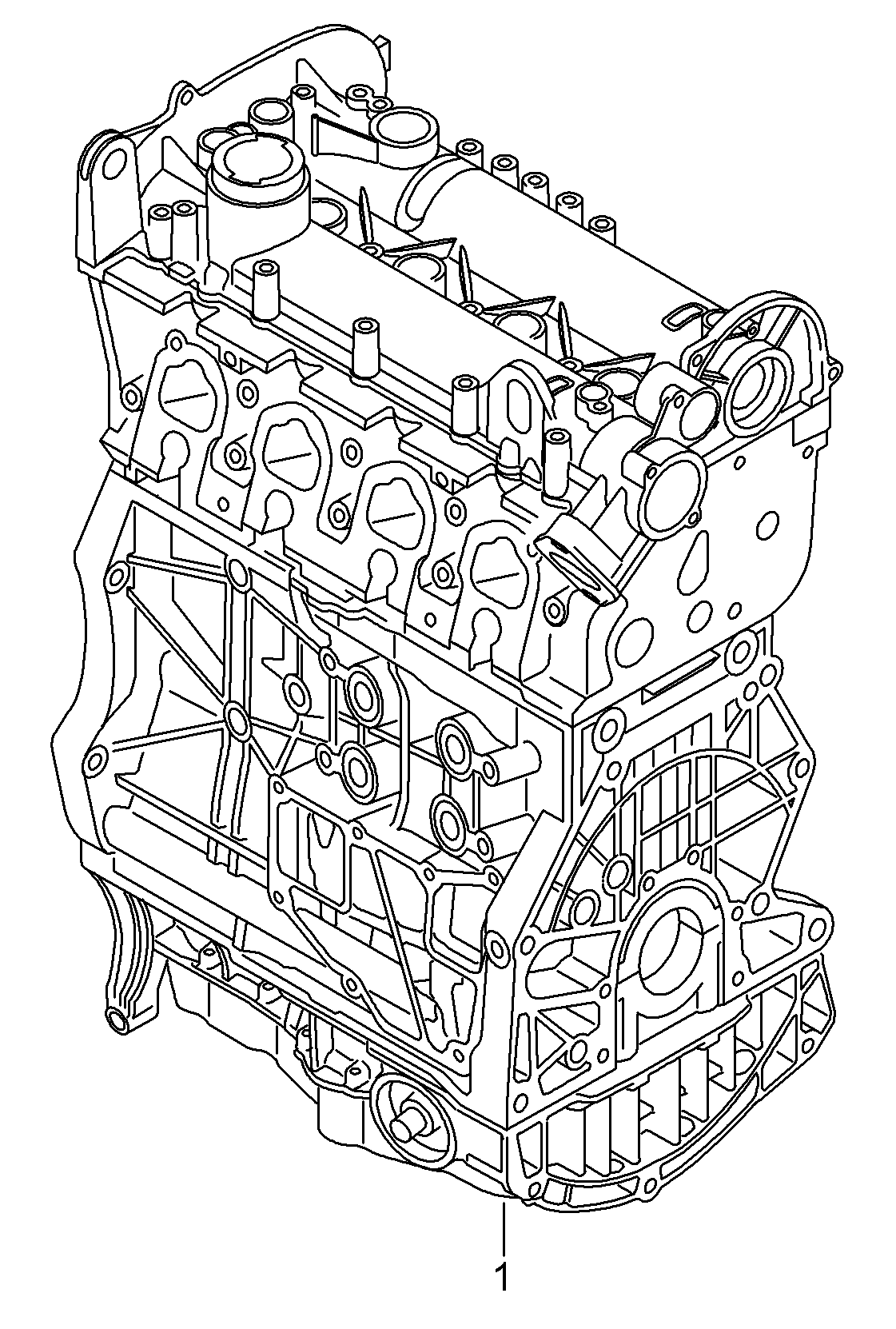 Rumpfmotor 1,2Ltr. - Golf/Variant/4Motion - golf