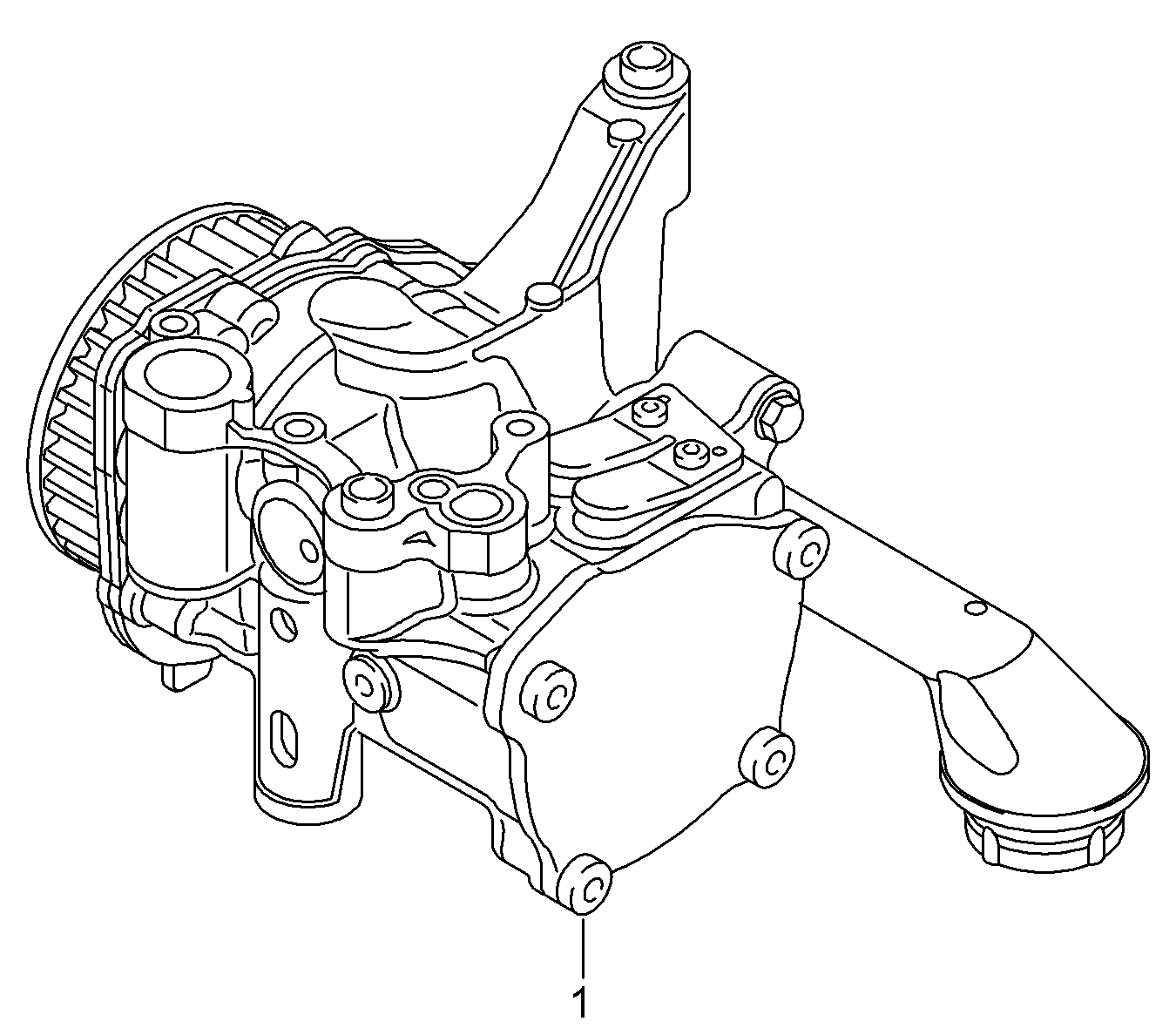 Oil pump with integrated<br>vacuum pump 2.0 Ltr. - Beetle - be