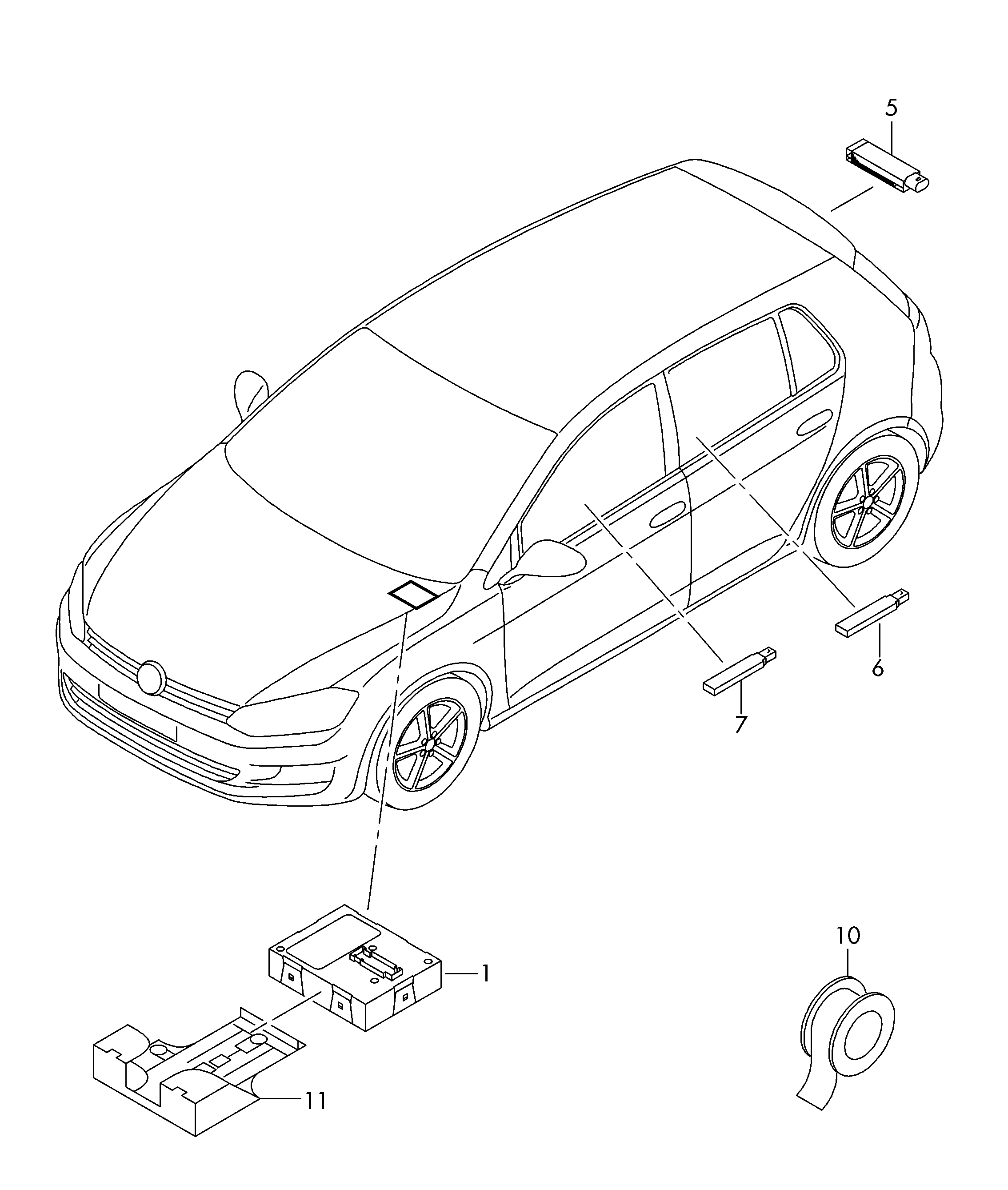 Individual parts  - Golf/Variant/4Motion - golf