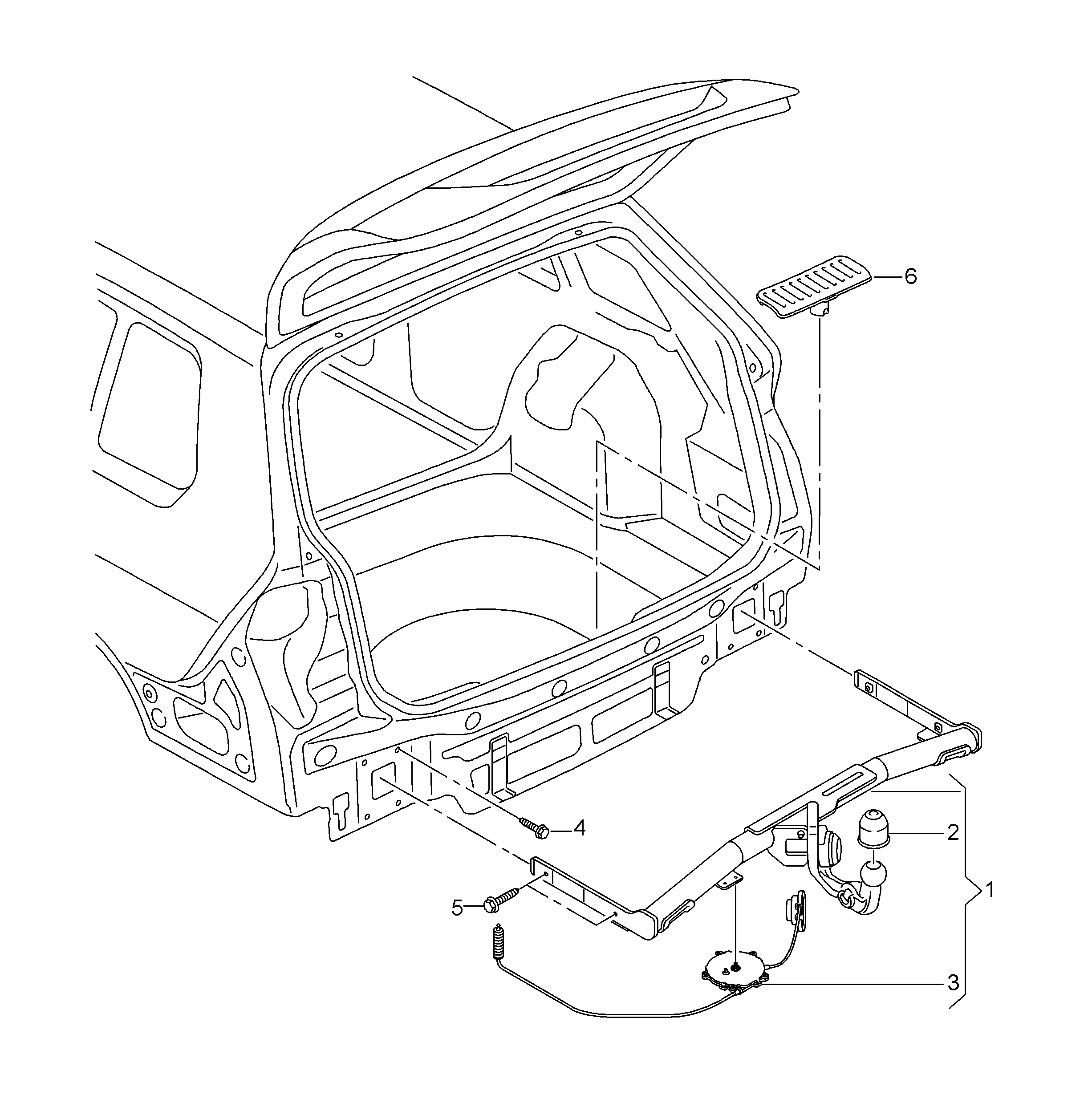 Tow hitch,<br>swivel-type  - Golf/Variant/4Motion - golf