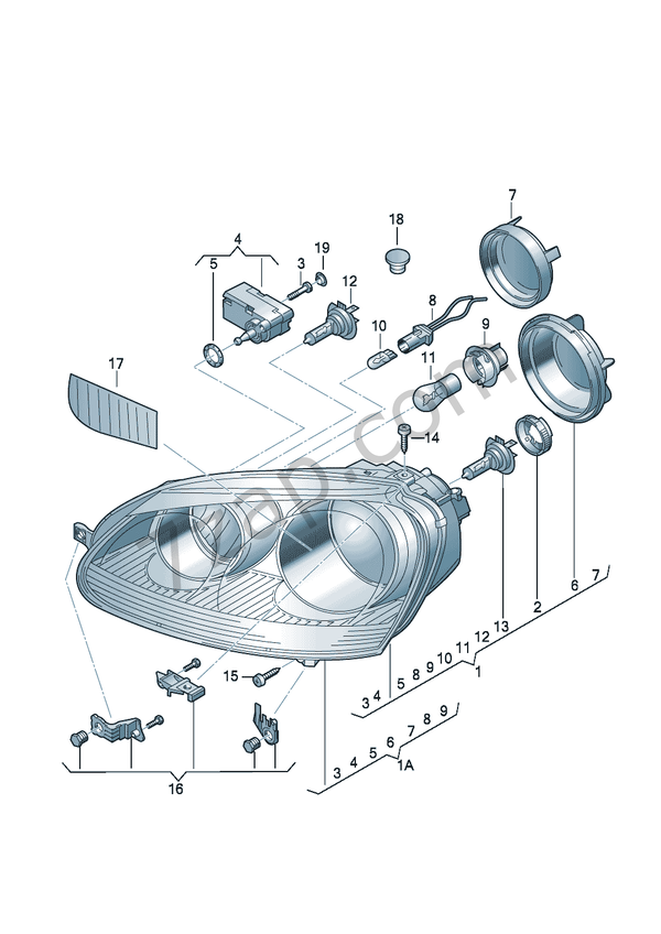 Individual parts Golf/Variant/4Motion (GOLF) 2005 year volkswagen  
