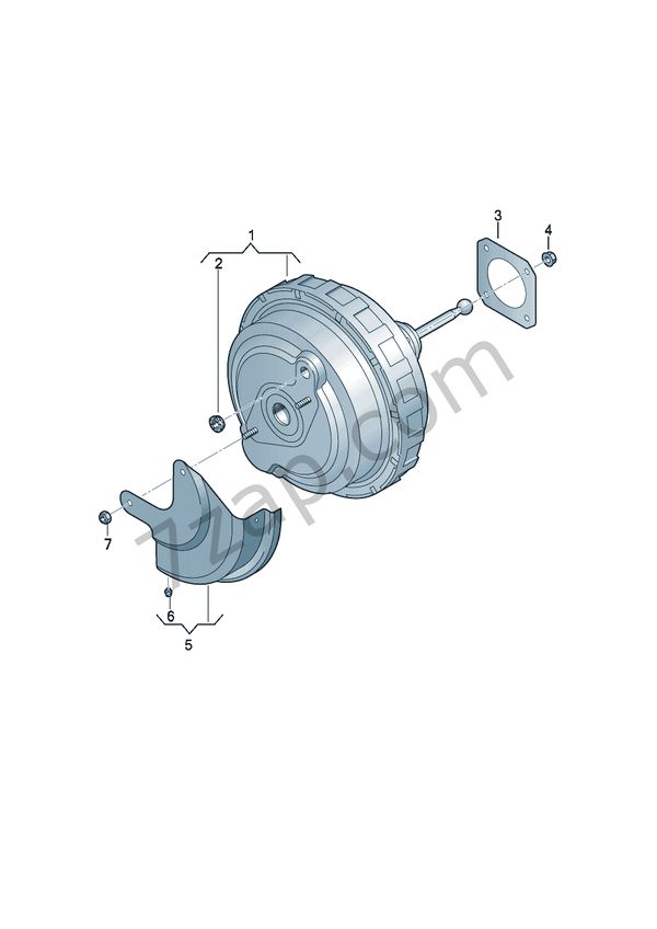 Brake servo rhd<br> TRW Golf Sportsvan (GOSV) 2014 year volkswagen  