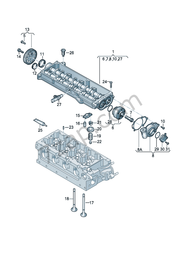Camshaft module<br>camshaft adjuster unit<br>Inlet... Golf/Variant  