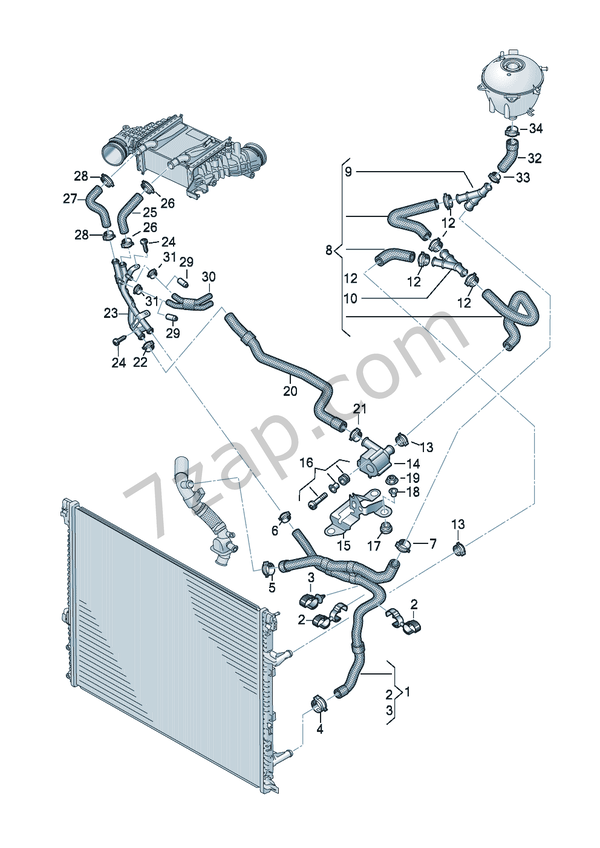 Coolant cooling system D 02.04.2018>> Crafter (CR) 2019 year
