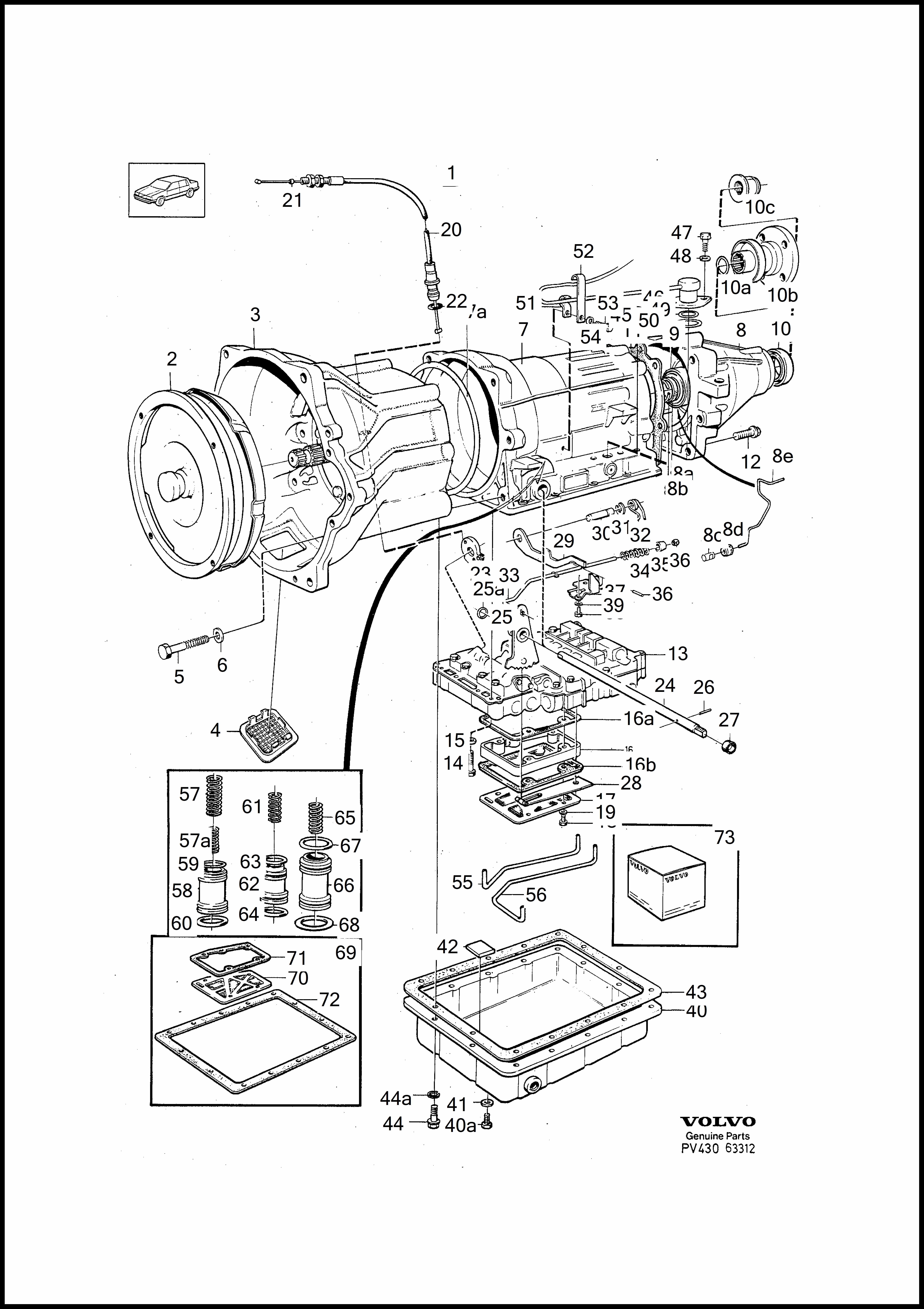 automatic gearbox dla Volvo 960 960