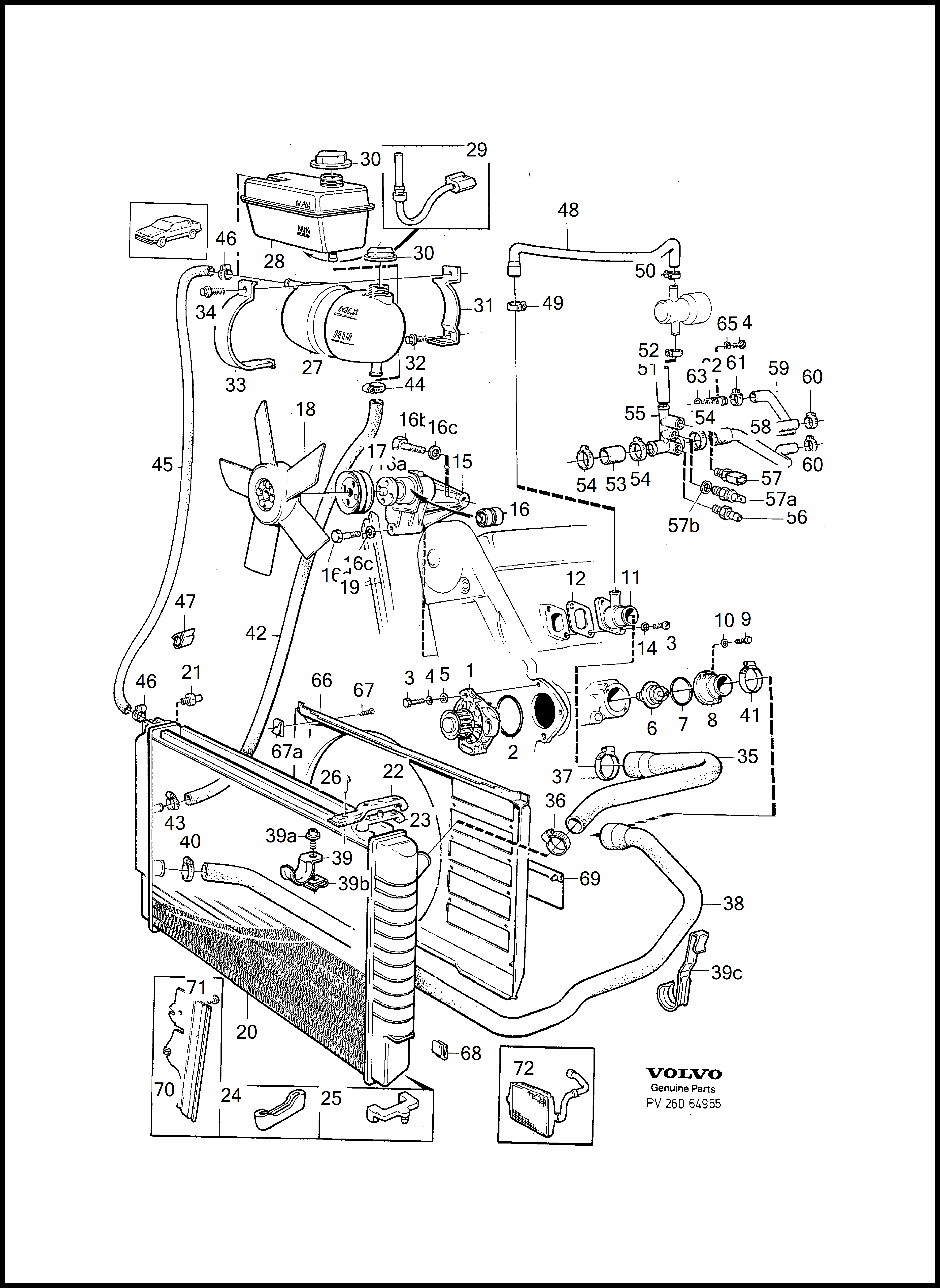 cooling system 为了 Volvo 960 960